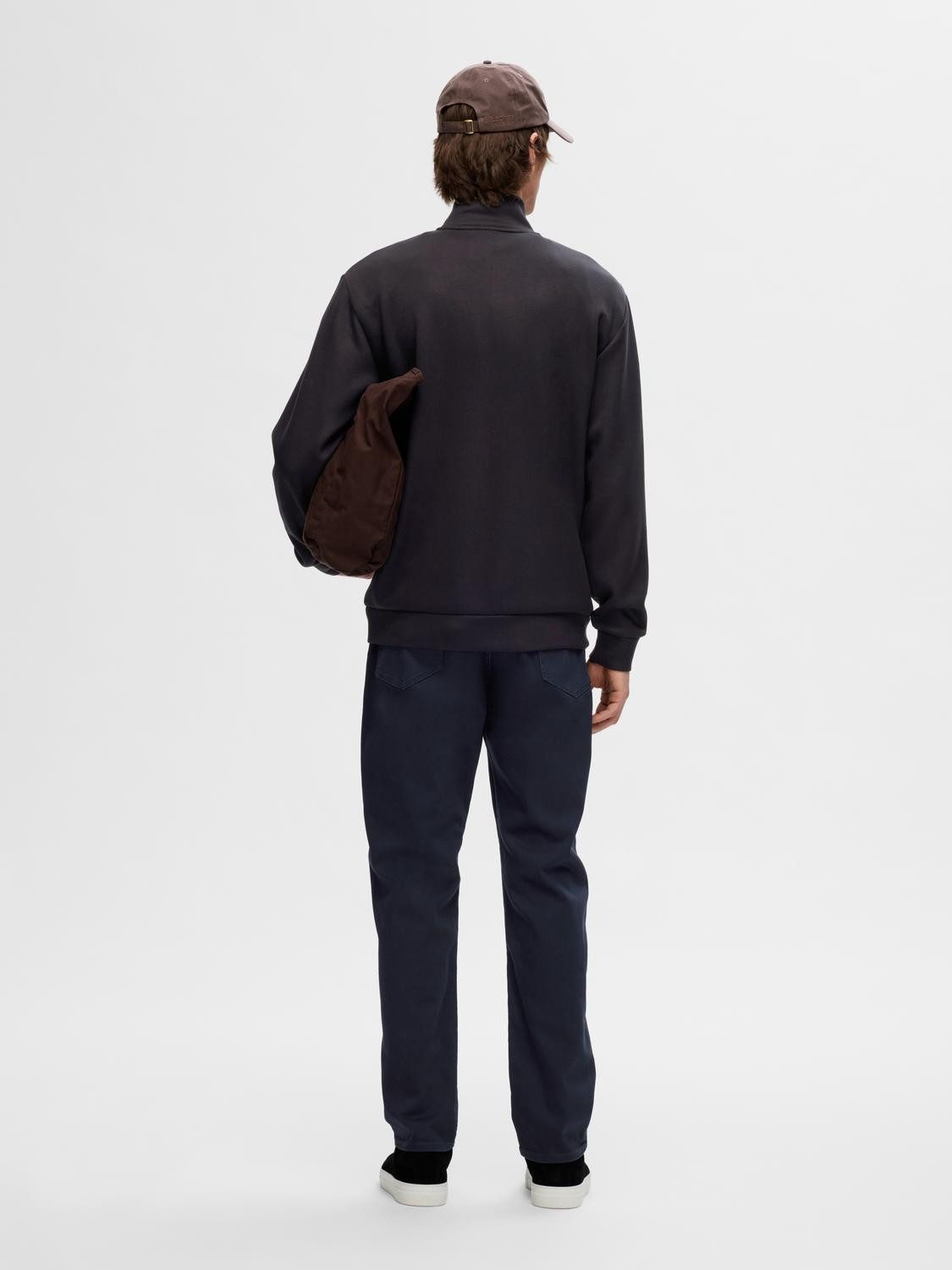 SELECTED HOMME Sweatshirt SLHEMANUEL SOFT ZIP HIGH NECK SWEAT NOOS