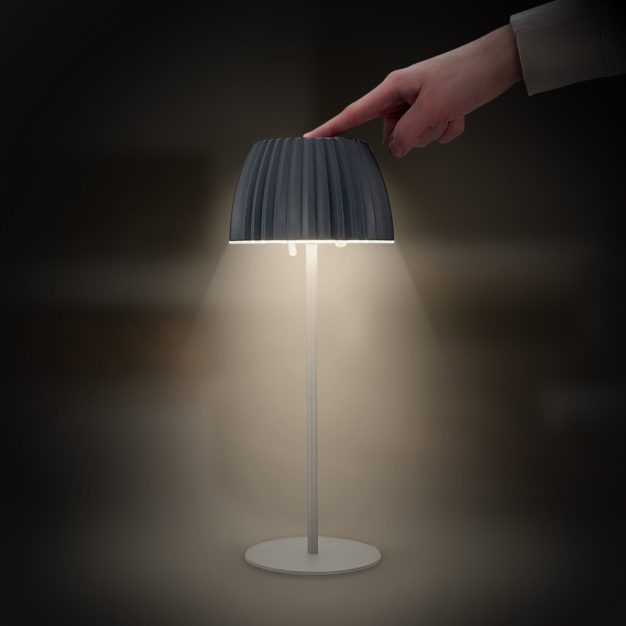 Briloner Leuchten Led-tafellamp Accu LED tafellamp, antraciet