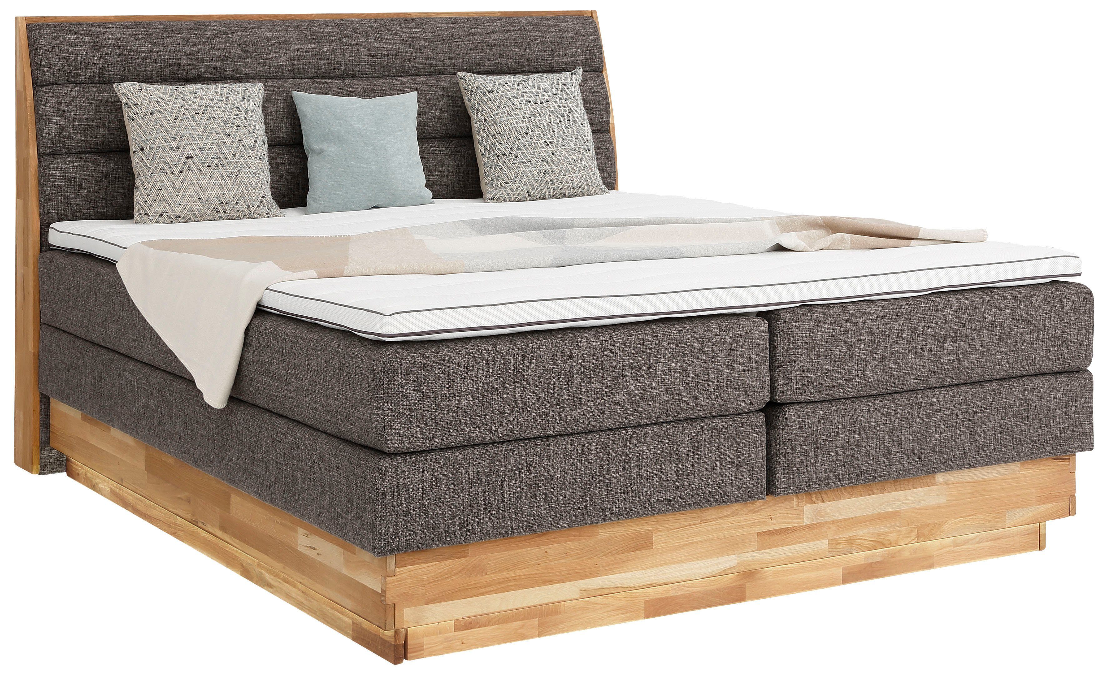 OTTO products Boxspring JENNA zonder ledverlichting, met gecertificeerde, gerecyclede overtrekstoffen, met bedkist, ook hardheid 4 te bestellen!