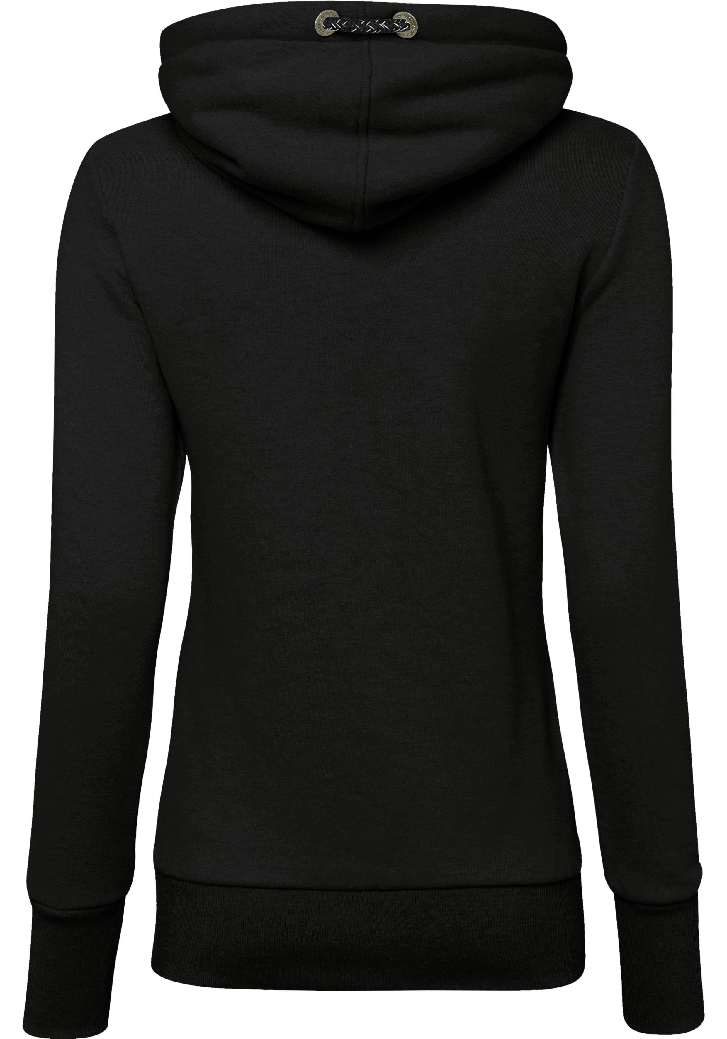 Ragwear Hoodie GRIPYBUTTON Sweater met rustieke koordaccenten