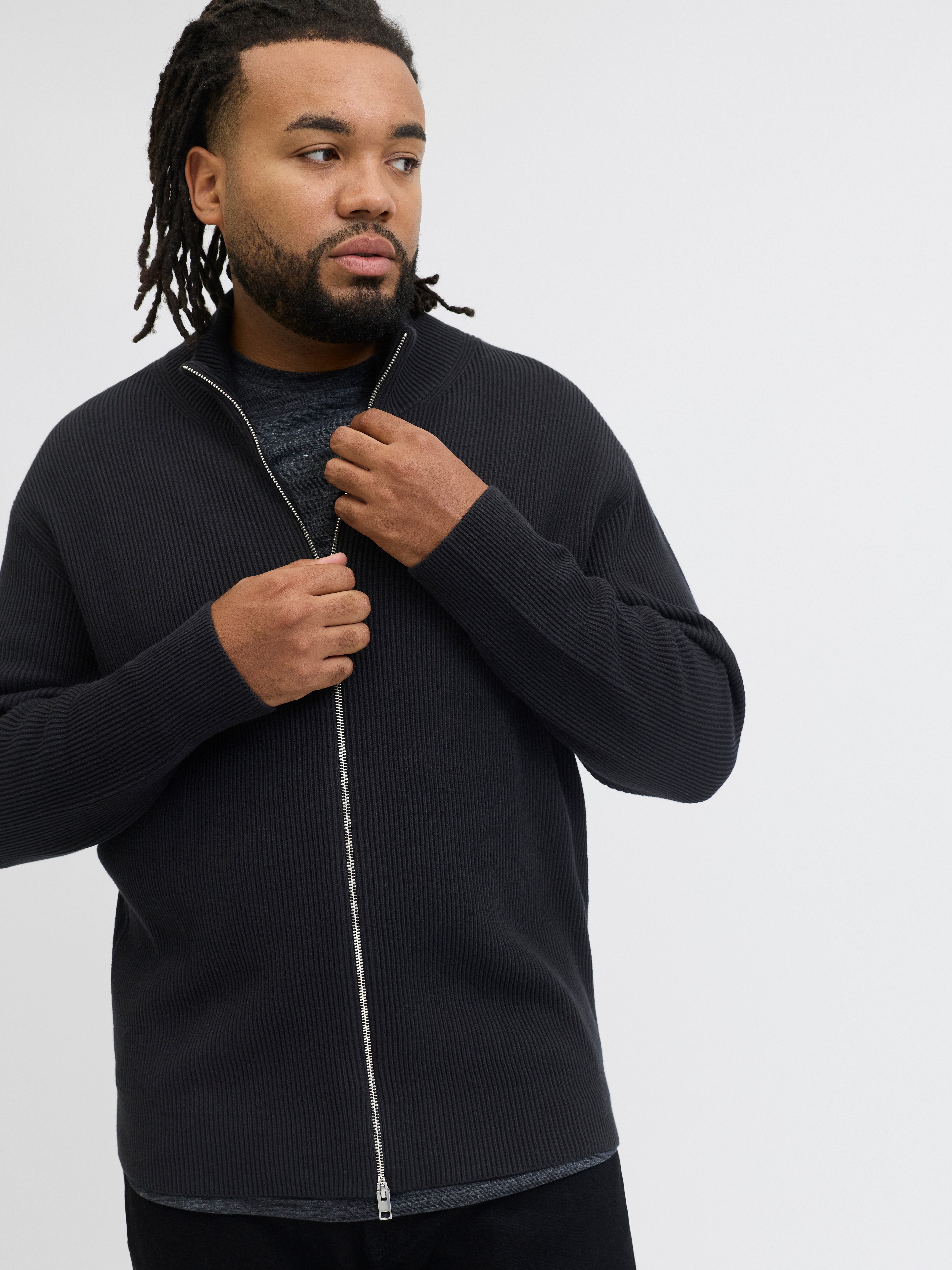 Jack & Jones PlusSize Vest JJEPERFECT KNIT ZIP CARDIGAN NOOS PLS