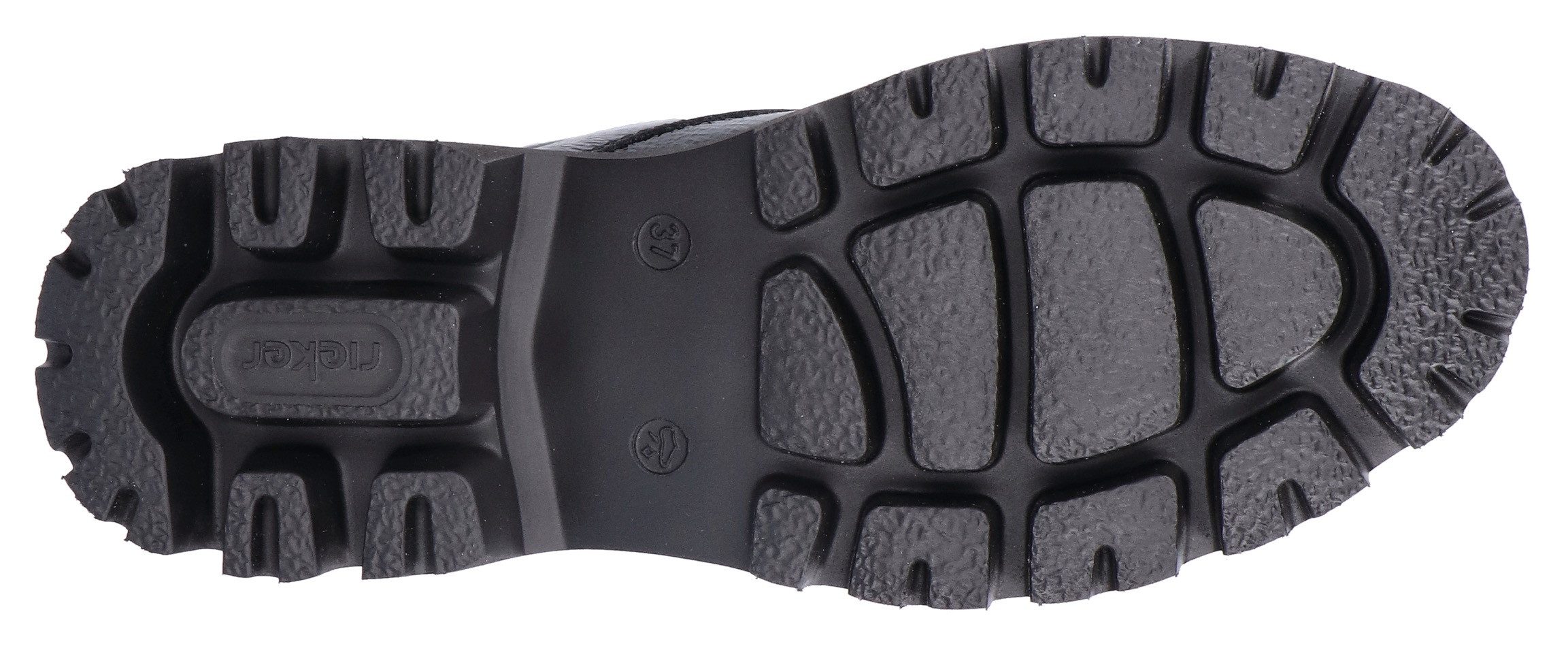 Rieker Winterlaarsjes laarzen, frontrits, profielzool, met nagels bezette rand