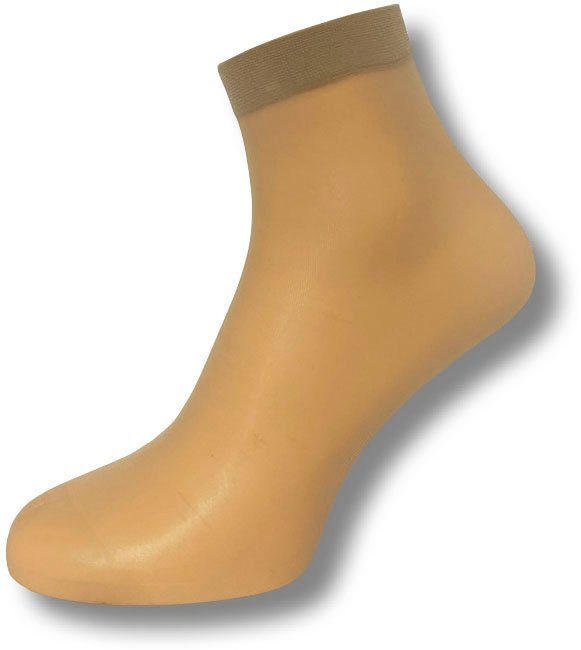 Janastyle Fijne sokjes Silk-Feeling sokjes Universele maat, aangenaam draaggevoel, 20 DEN, drukvrije tailleband (7 paar)