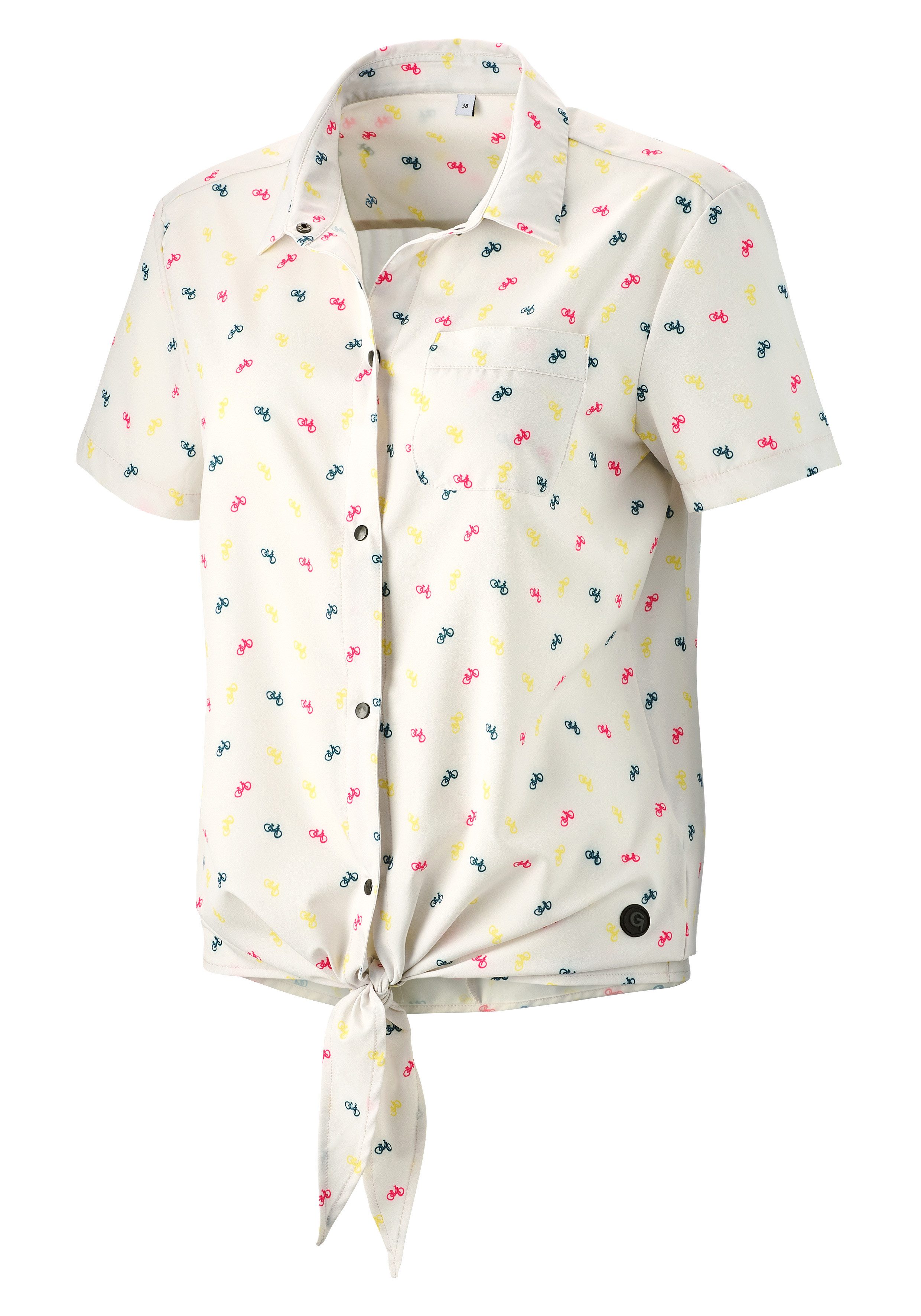 Gonso Fietsshirt MOLVENO 0 Breedte-reguleerbare zoom door modieus bind-element