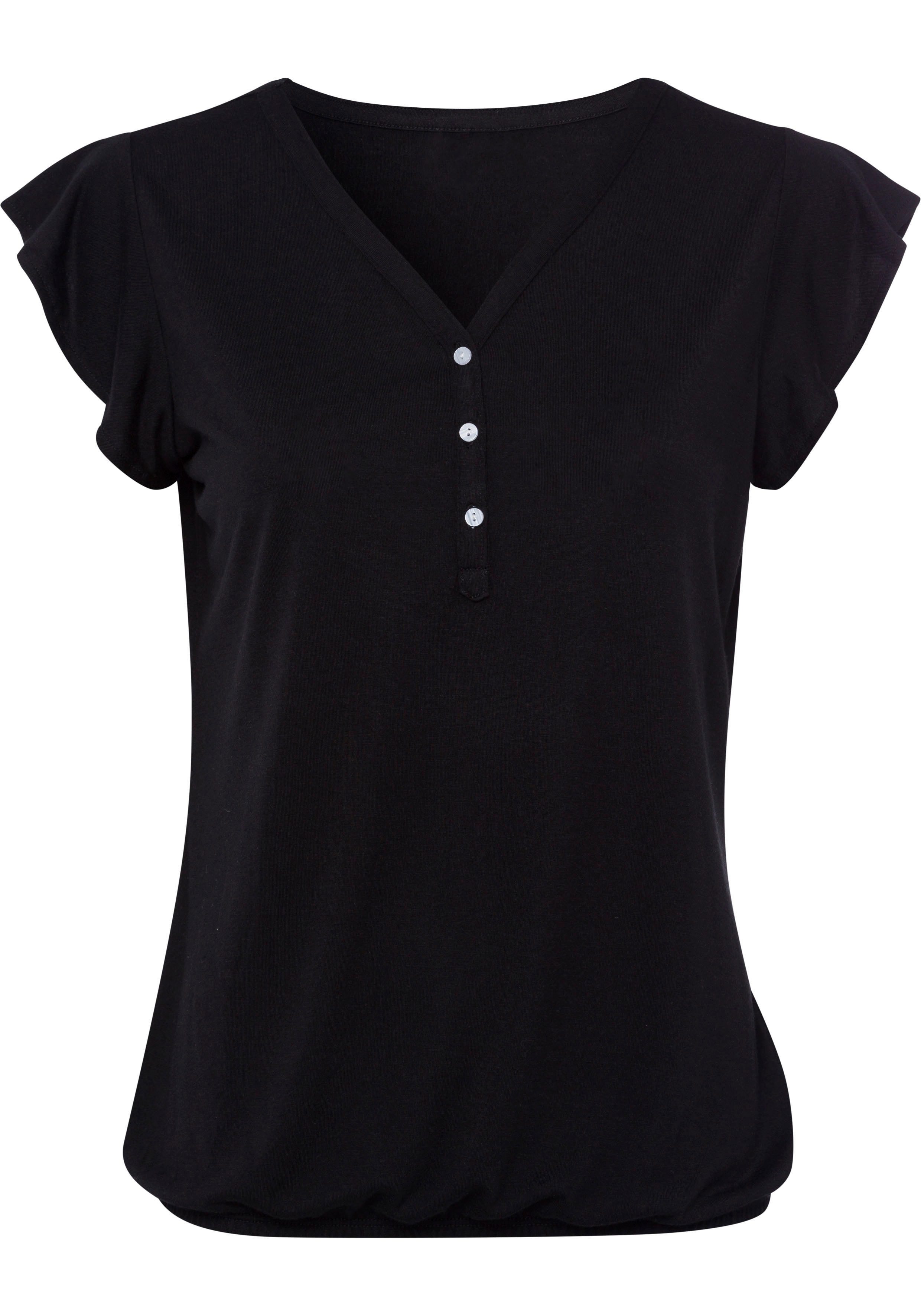 Lascana Shirttop met kapmouwtjes (2-delig, Set van 2)