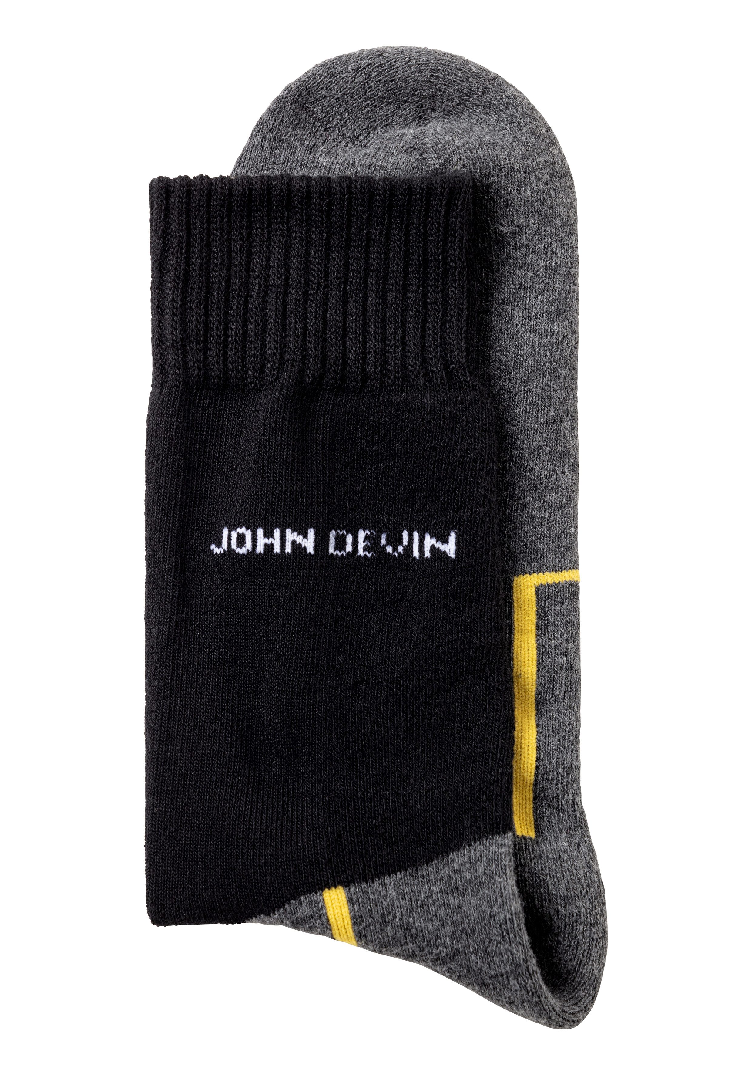 John Devin Functionele sokken met zolen over de tenen en hoge hakpluche (set, 4 paar)
