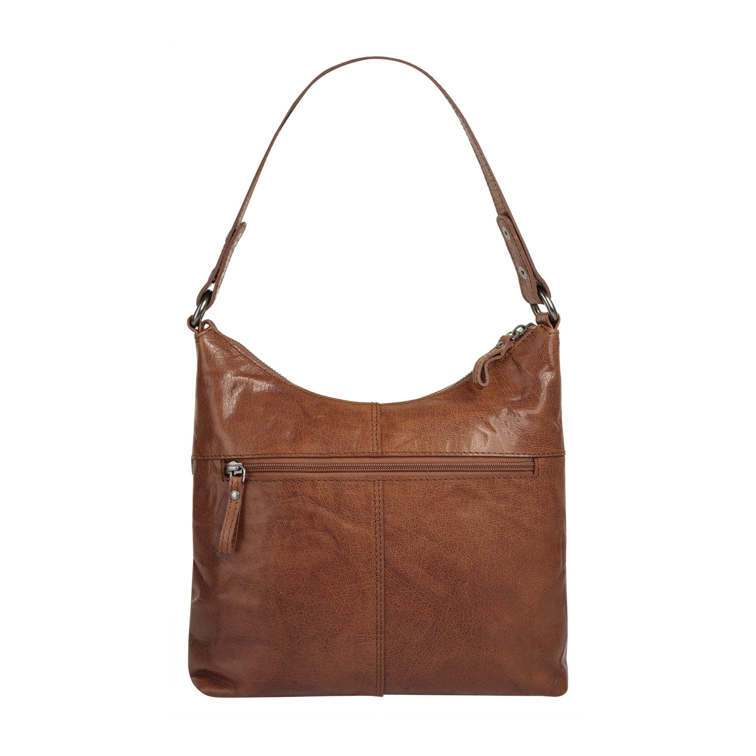 Spikes & Sparrow Schoudertas echt leder