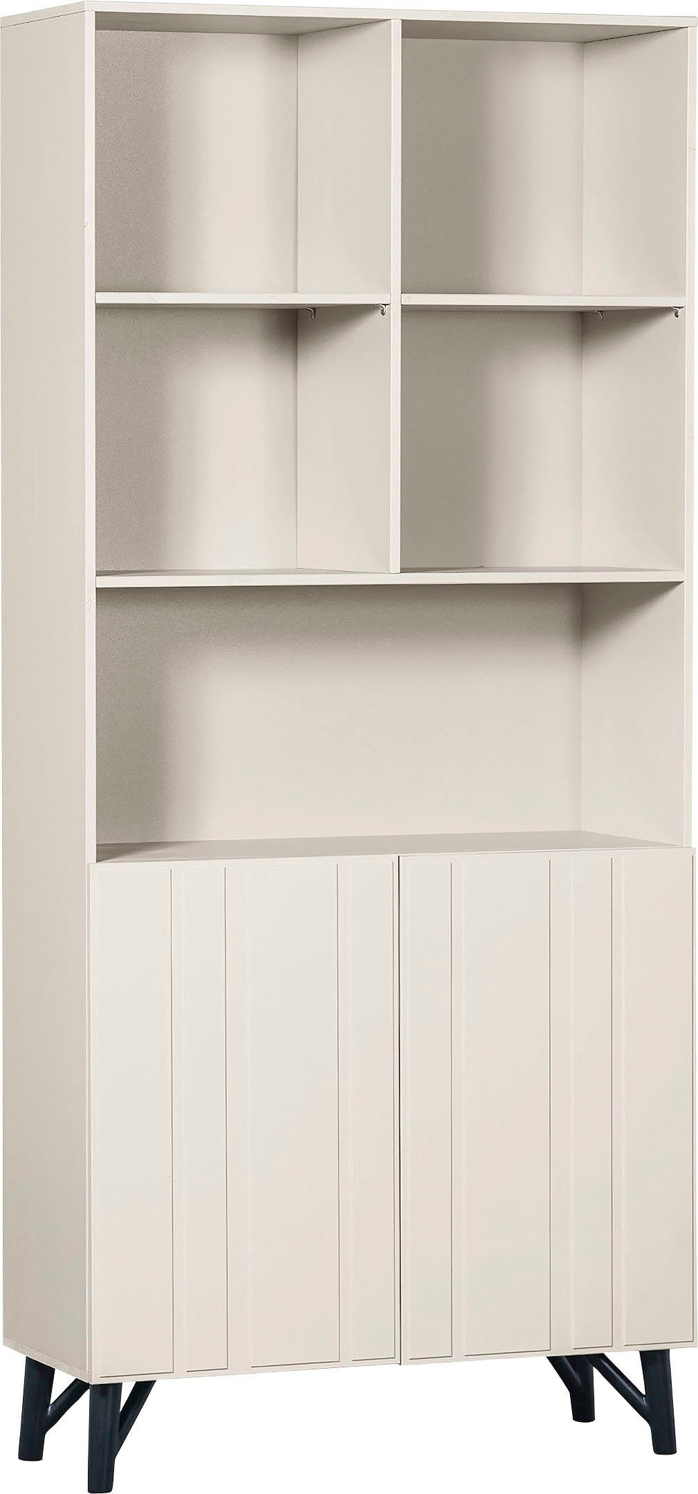WOOOD Opbergrek MILLER met 2 deuren, h 200 cm x b 90 cm