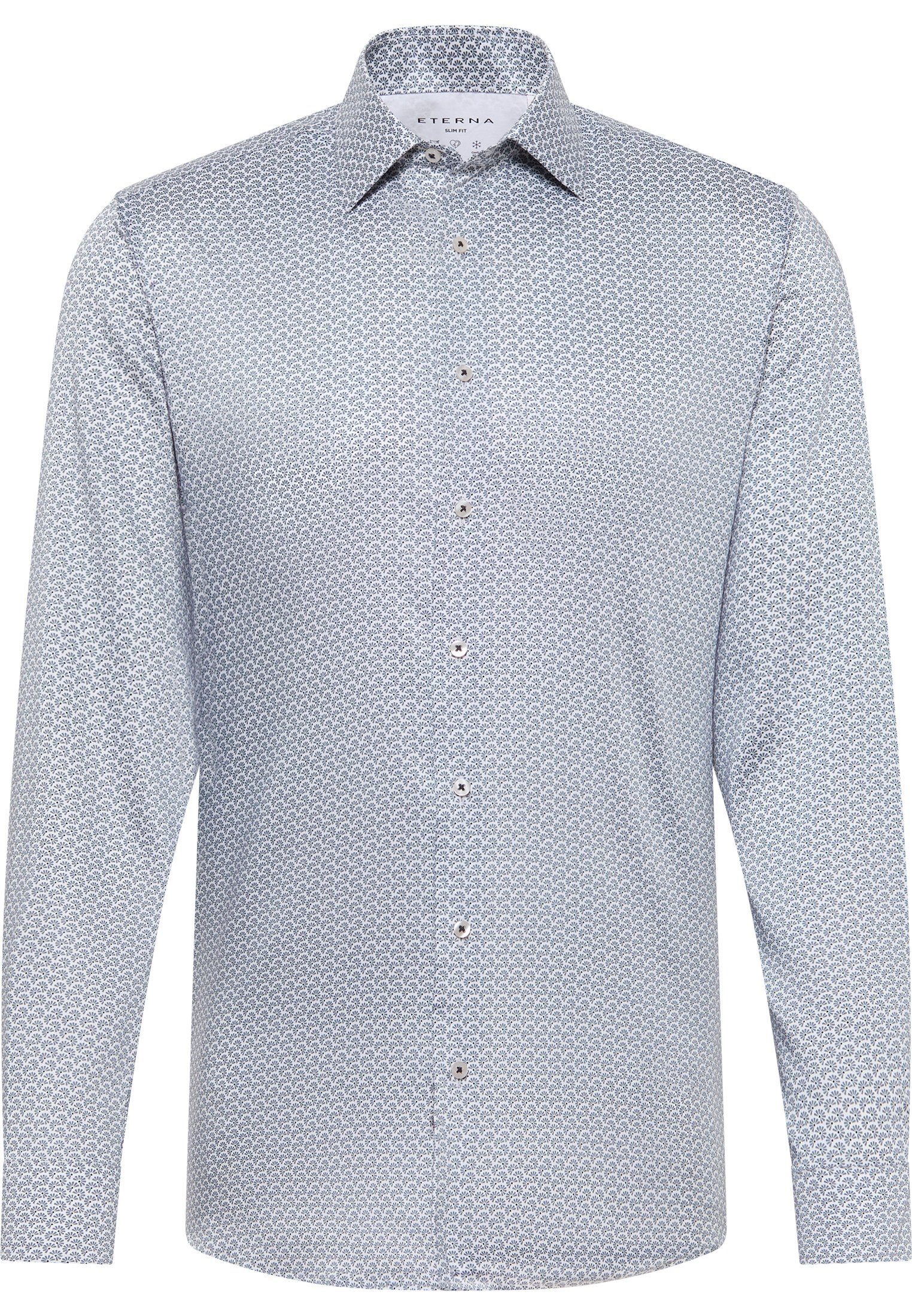 Eterna Overhemd met lange mouwen Slim fit
