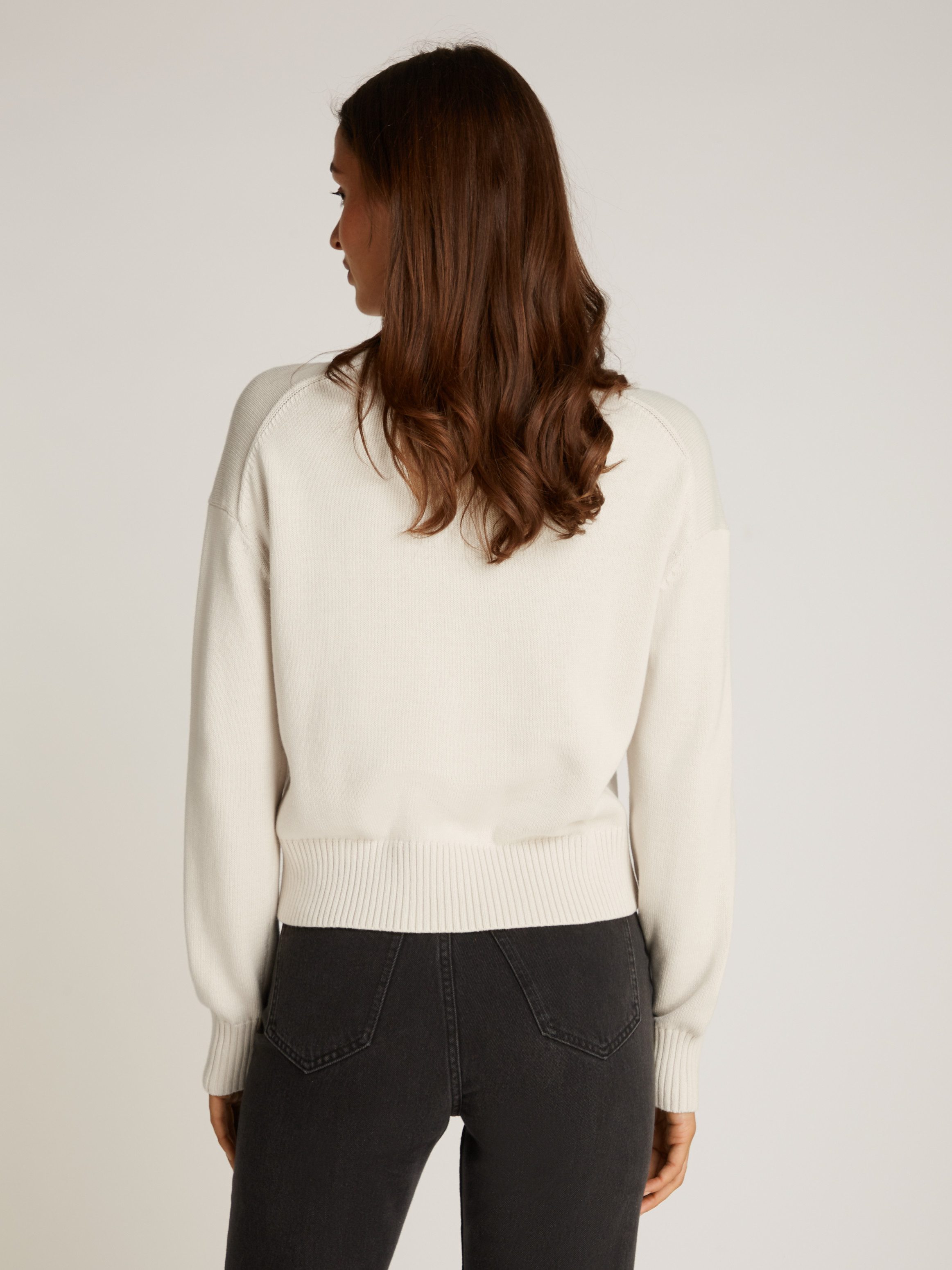 Calvin Klein Trui met ronde hals MONOGRAM EMBRO CREWNECK SWEATER