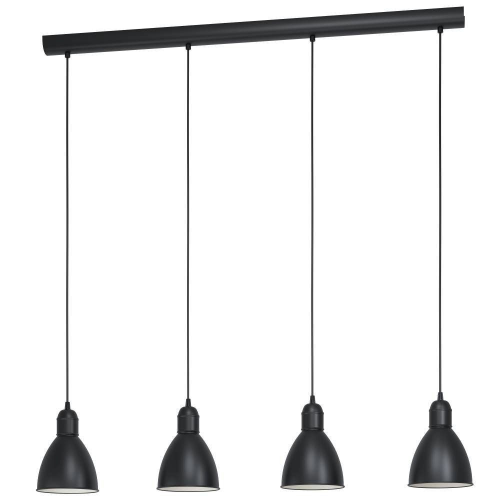 EGLO Hanglamp PRIDDY hanglamp, pendellamp, staal, zwart, E27, industrieel