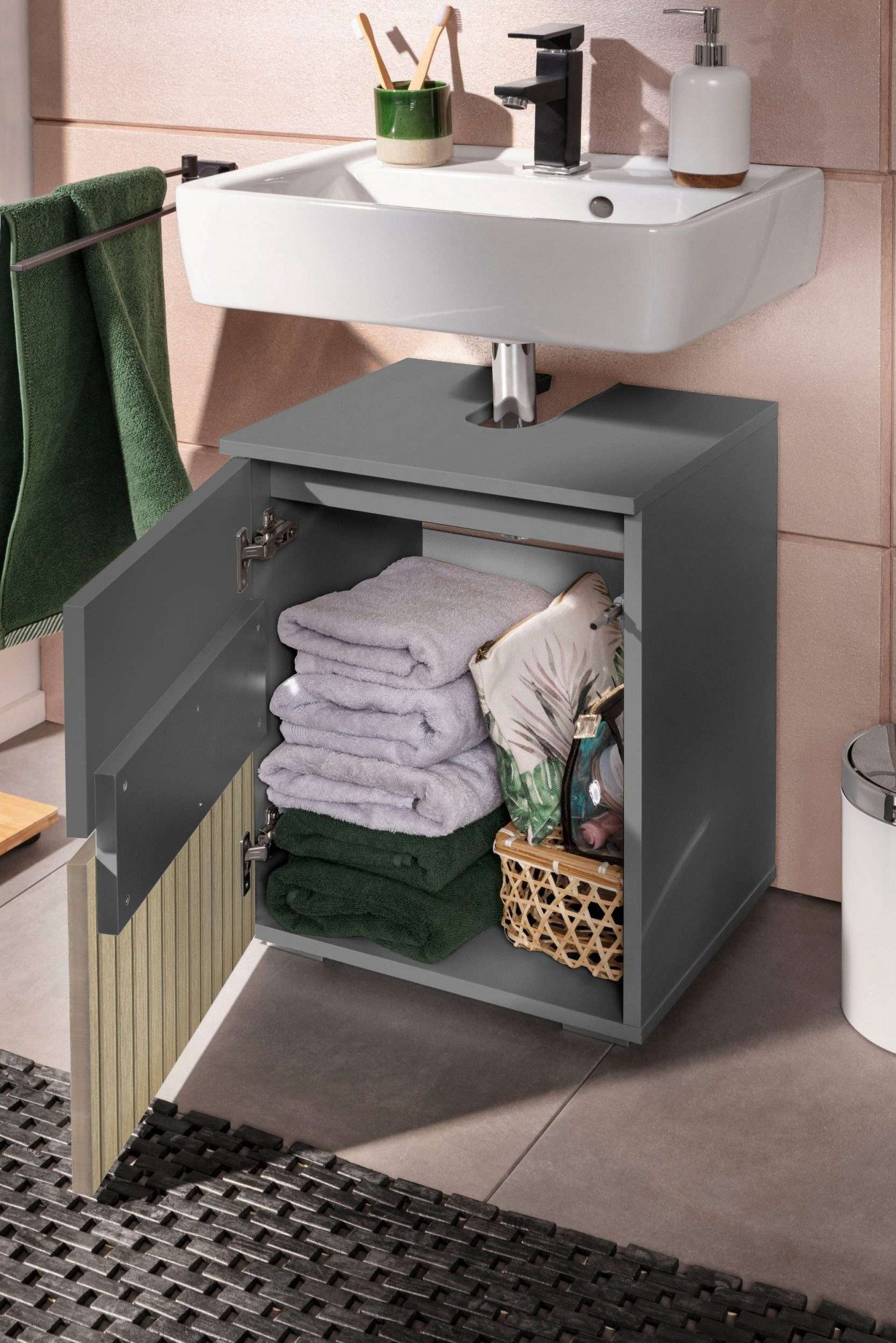 Home affaire Wastafelonderkast Wisla Siphonaansluiting, breedte 40 cm, hoogte 55 cm