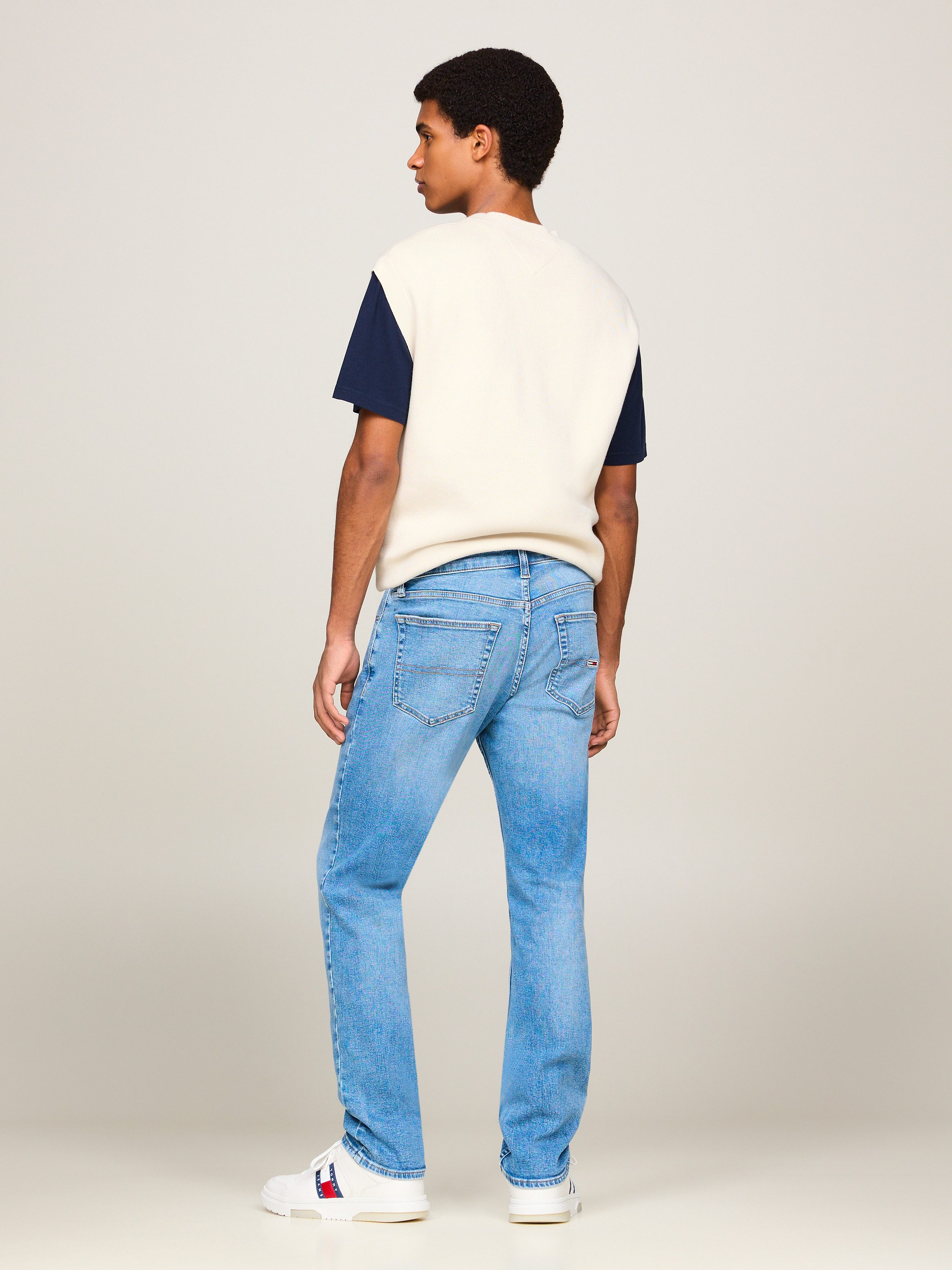 TOMMY JEANS Slim fit jeans SCANTON SLIM met gestempeld logo