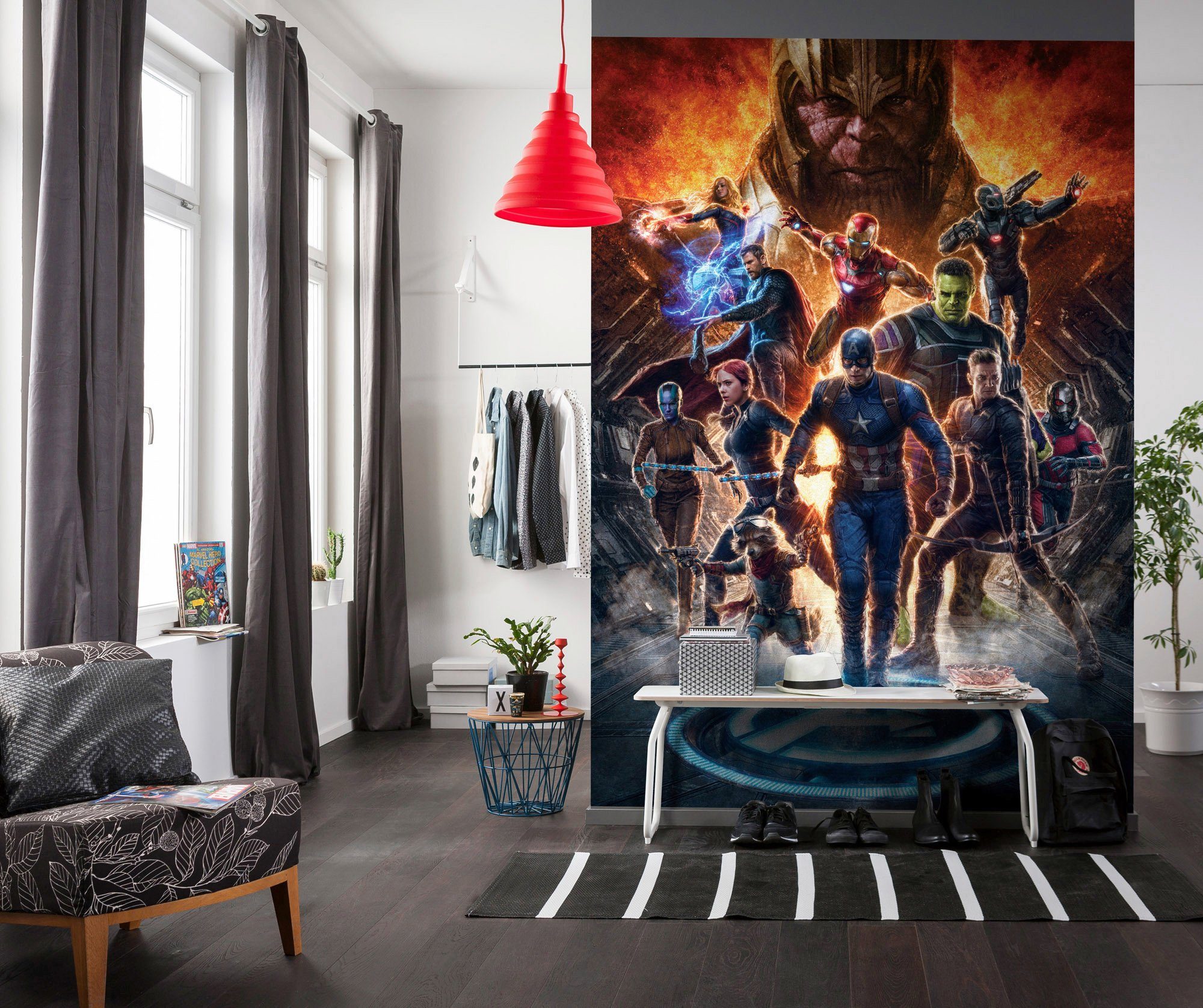 Komar Vliesbehang Digitale print vlies - Avengers vs Thanos - Afmeting 200 x 280 cm
