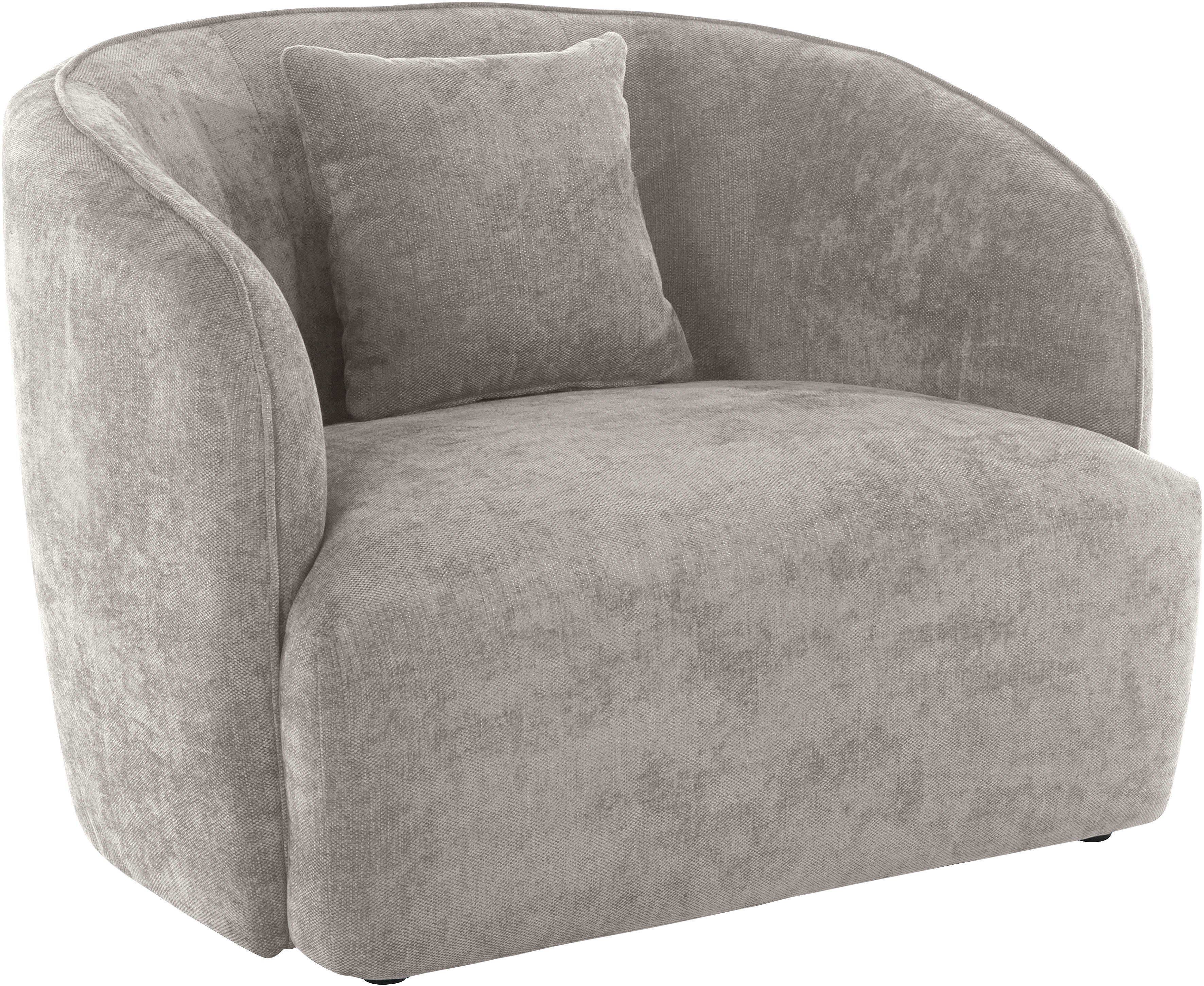 andas Fauteuil Kreukelzone ook met bouclé-bekleding