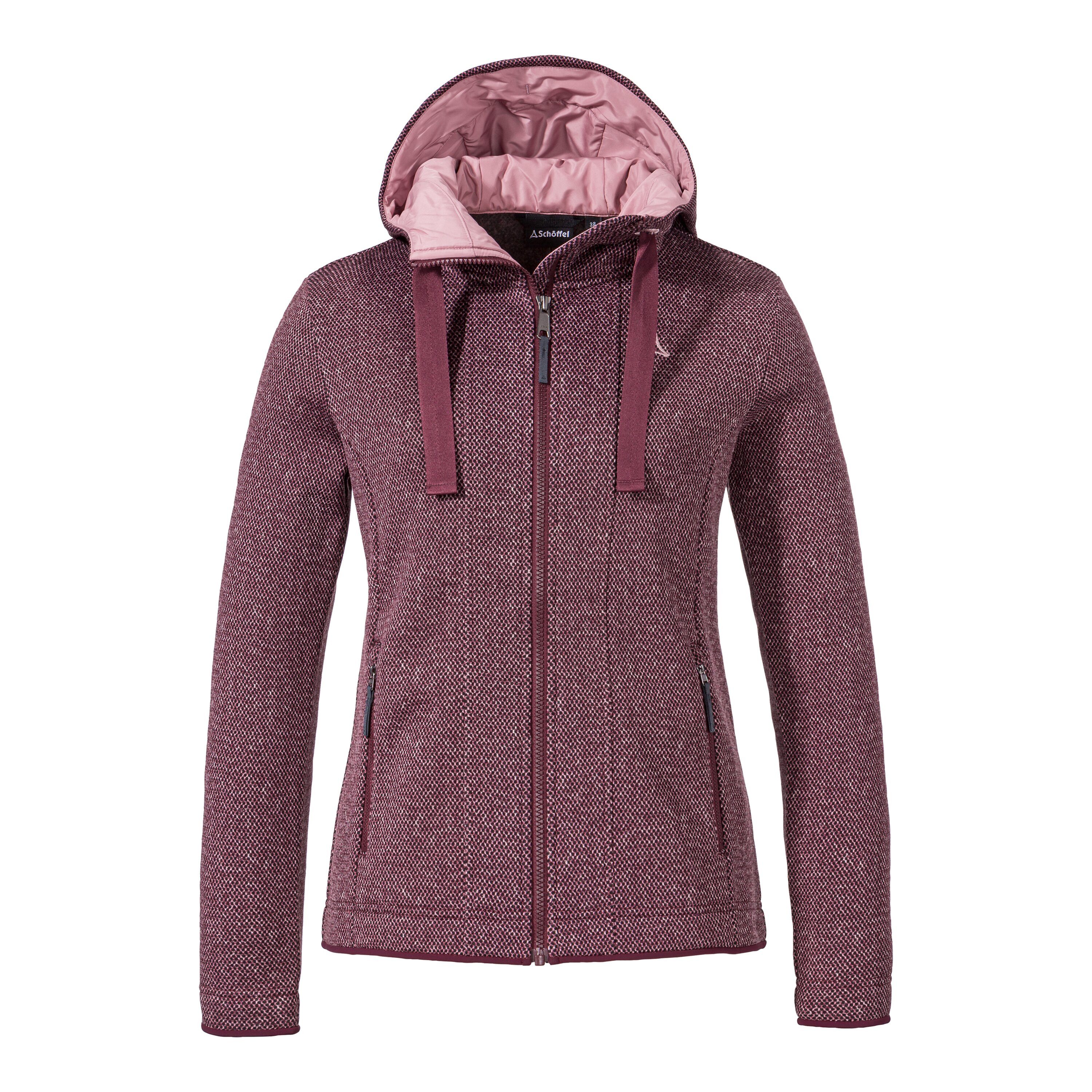 Schöffel Fleecejack Fleece hoody Aurora L dames fleece vesten maat 40 roze