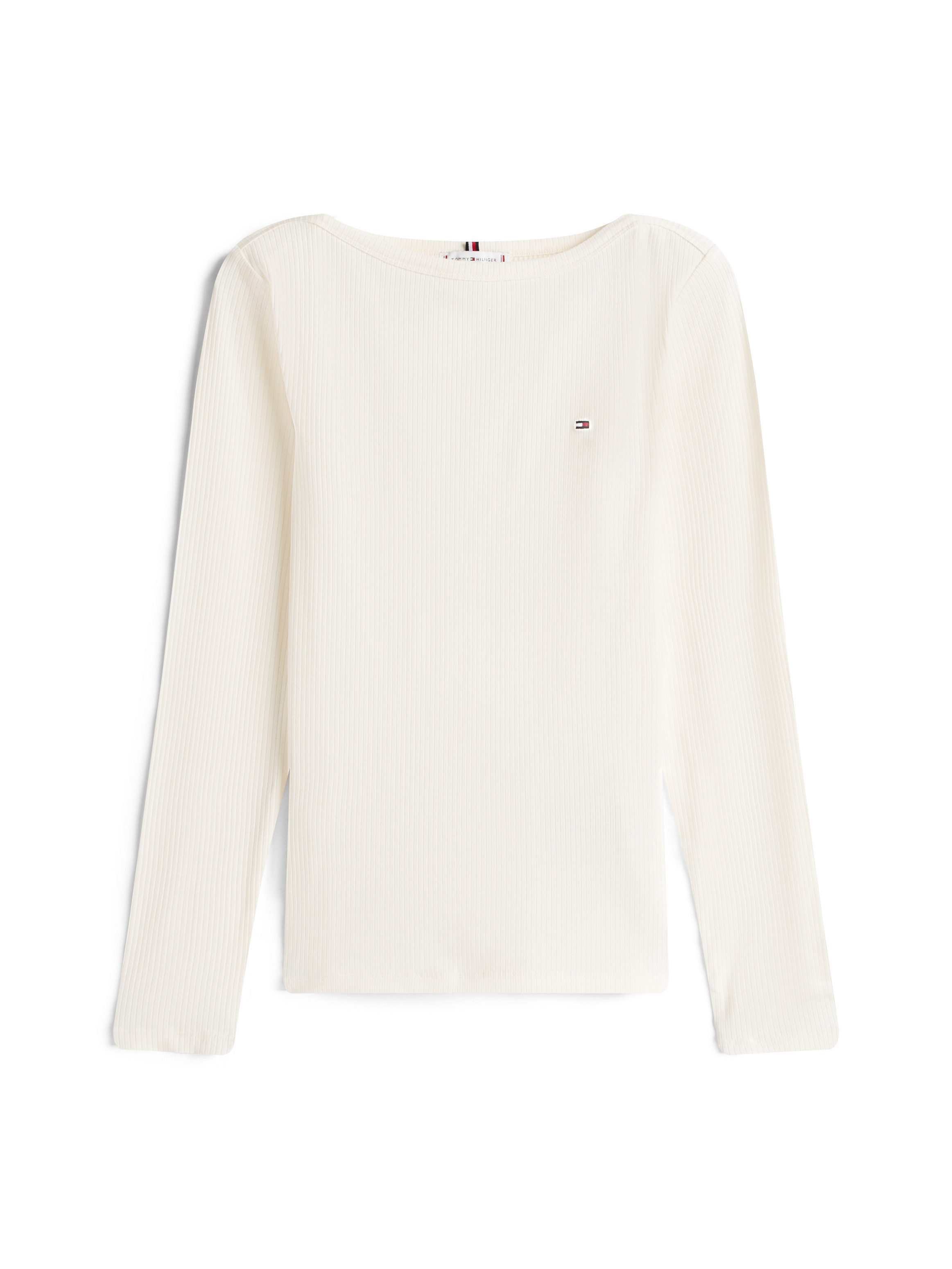 Tommy Hilfiger Shirt met lange mouwen SLIM 5X2 RIB BOAT-NK LS