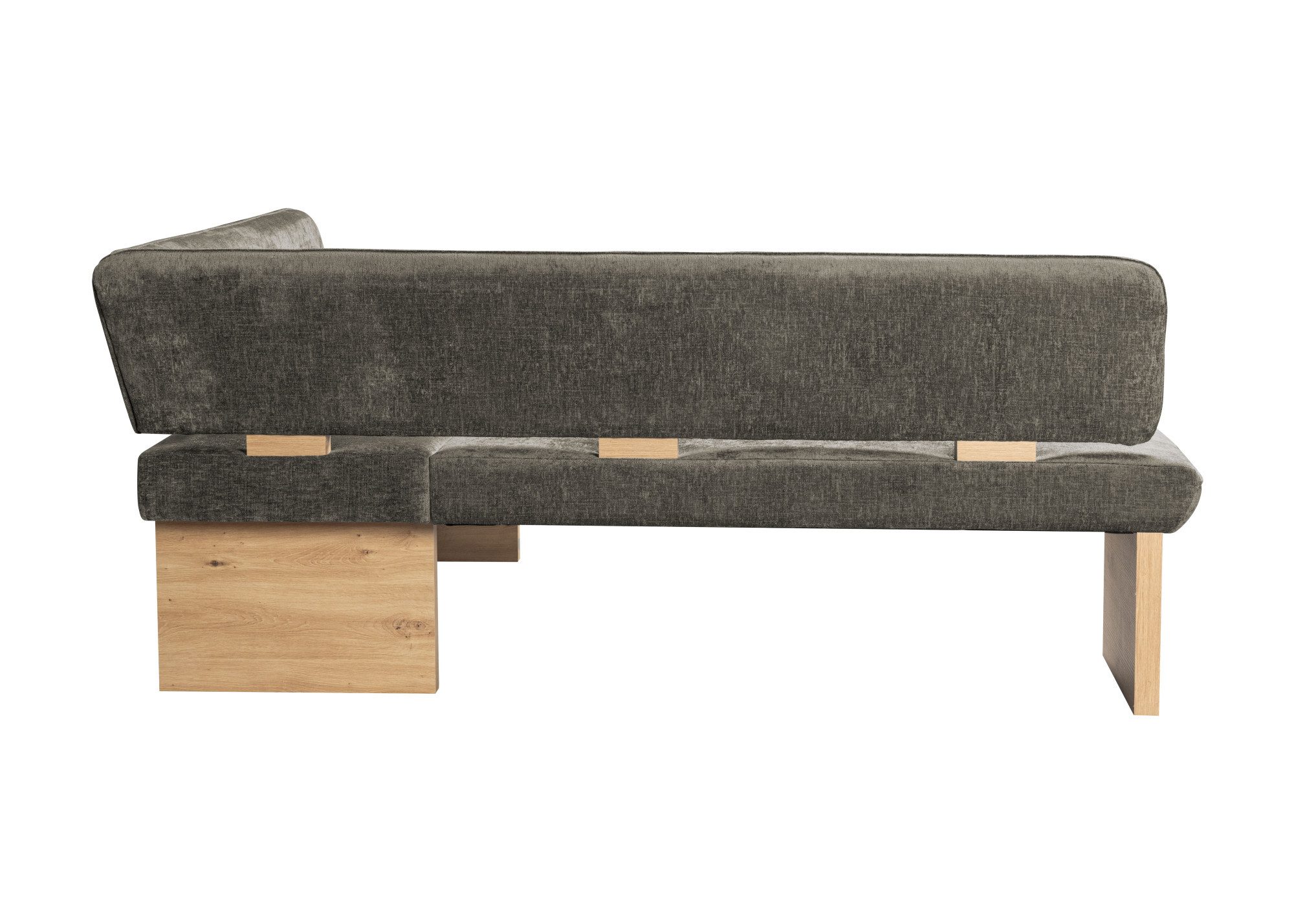 Home affaire Eethoek Louise + Miles eetkamerset, zitgroep, hoekbank, keukenbank Eetkamer zitgroep stoelen tafel en bank comfortabel gepolsterd (4-delig)