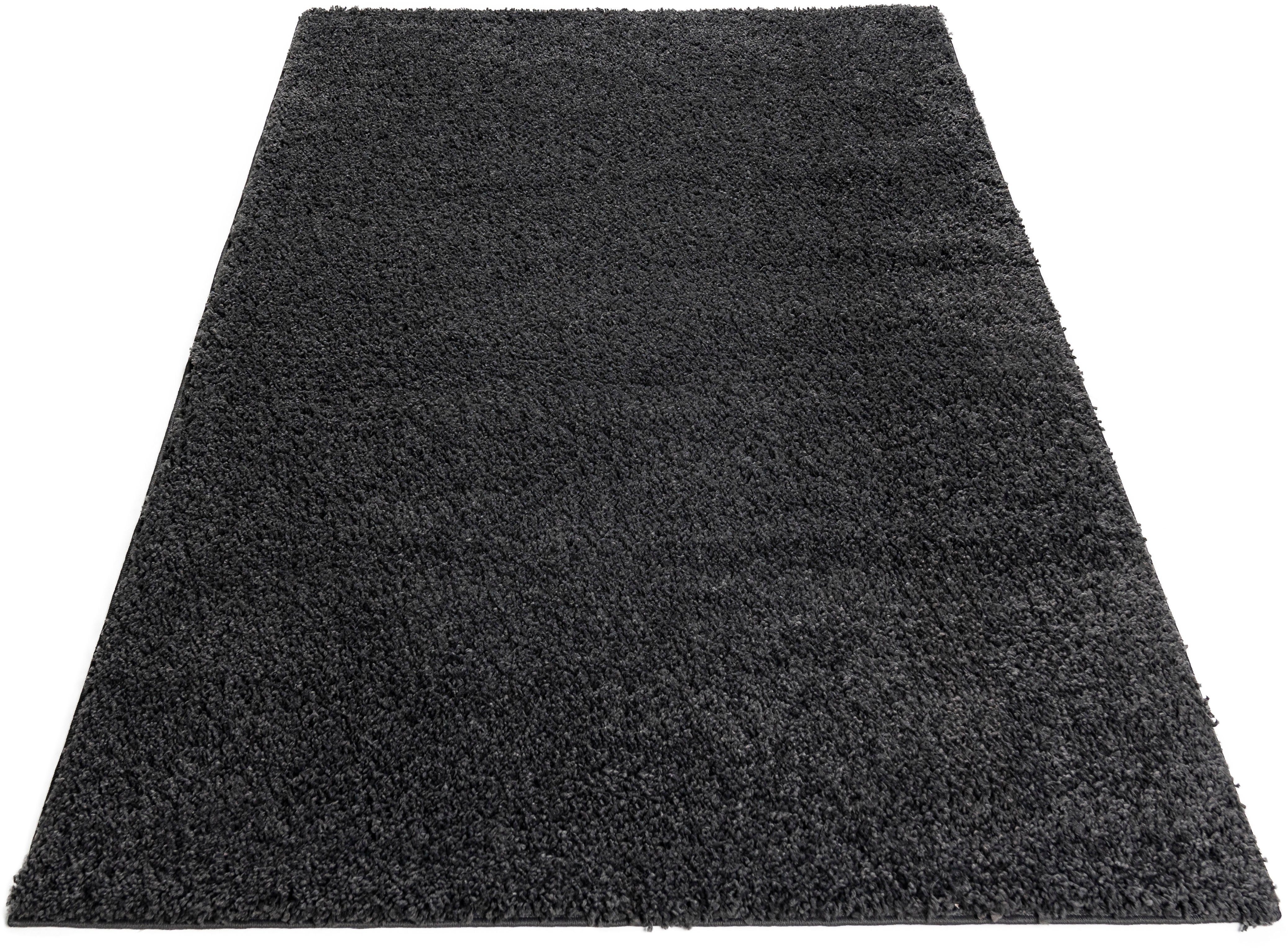 my home Hoogpolig vloerkleed Shaggy 30 Tapijt, uni kleuren, bijzonder zacht en knuffelig, klantenfavoriet