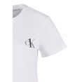 calvin klein t-shirt ck one lounge met kleine ck logoprint wit