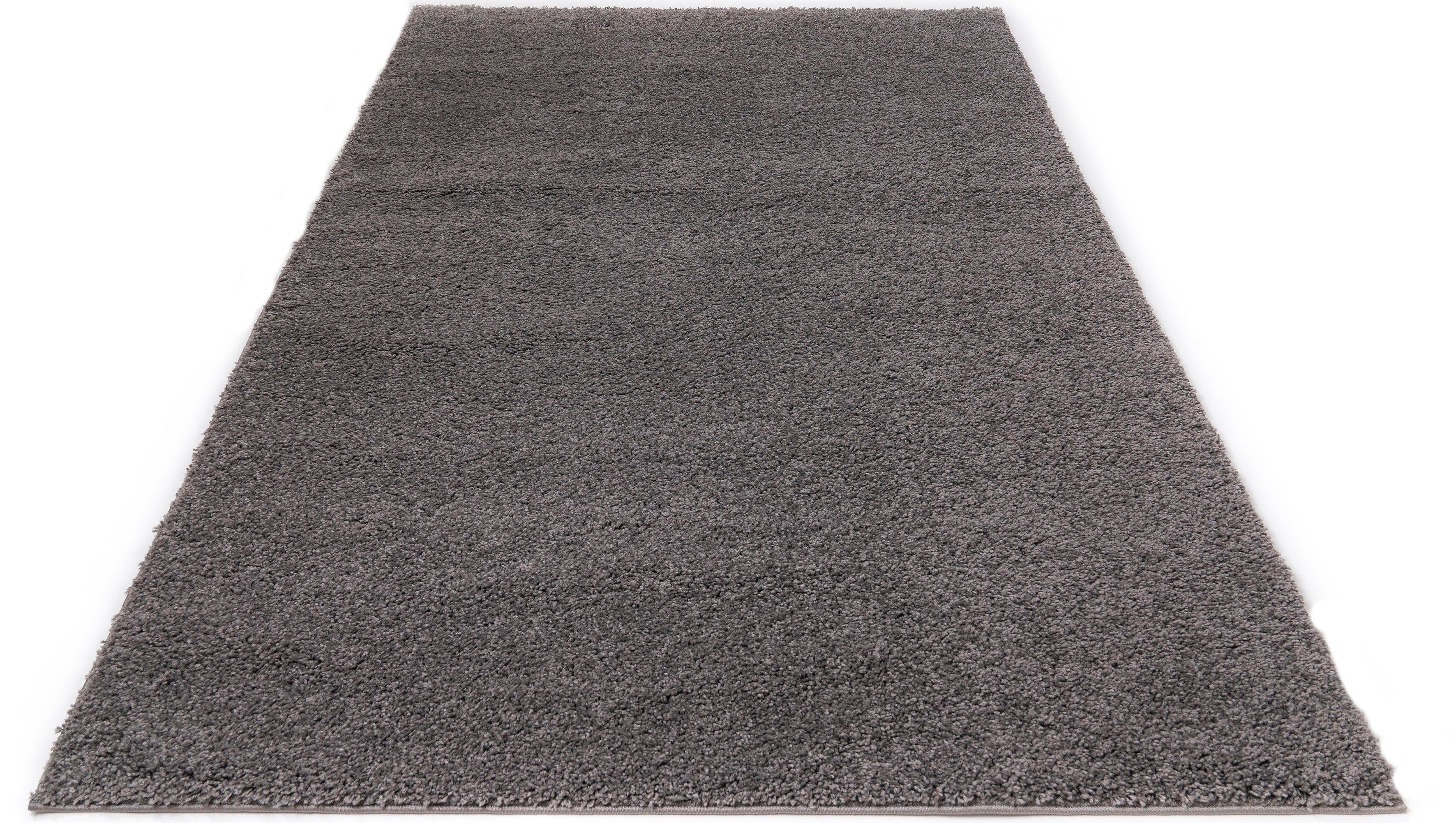 my home Hoogpolig vloerkleed Shaggy 30 Tapijt, uni kleuren, bijzonder zacht en knuffelig, klantenfavoriet