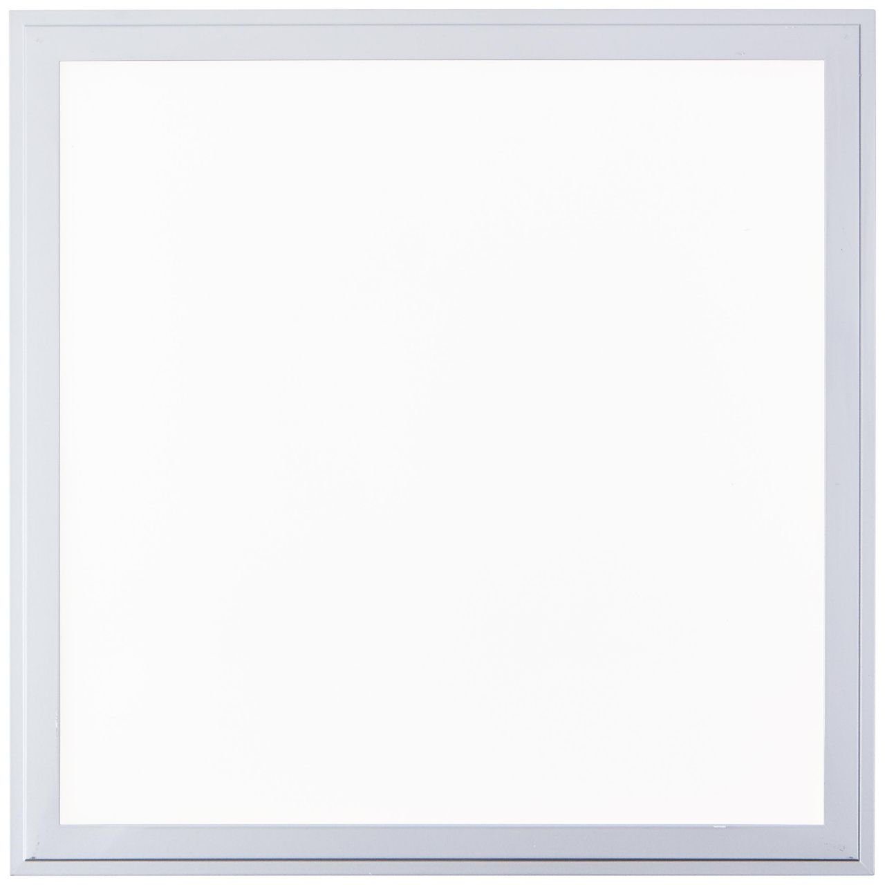 Brilliant Leuchten Ledscherm Flat Led plafondlamp 40x40 cm zilverkleur (1 stuk)