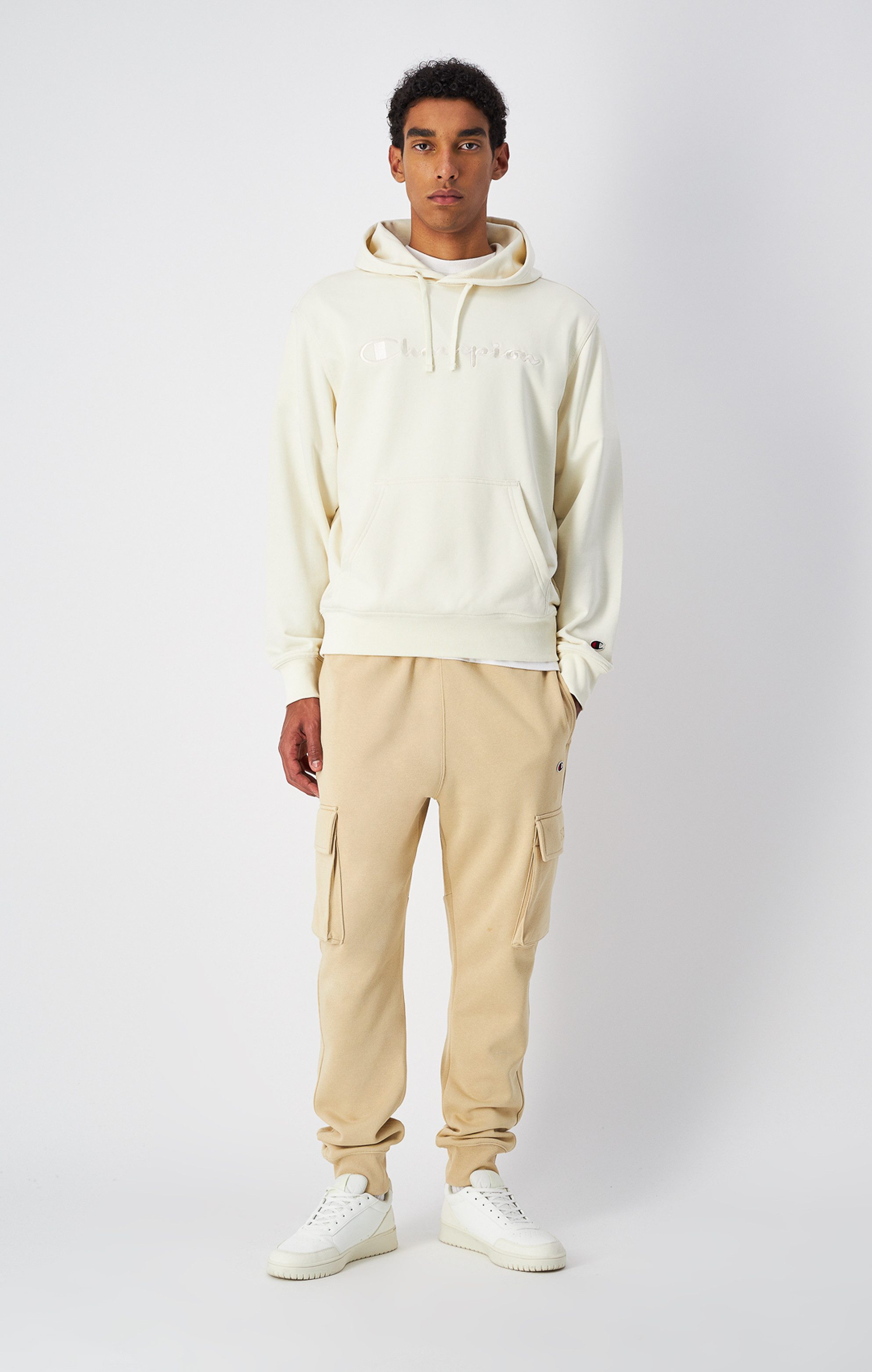 Champion Hoodie ICONS TONAL Terry Hoodie with Big Logo (1-delig)