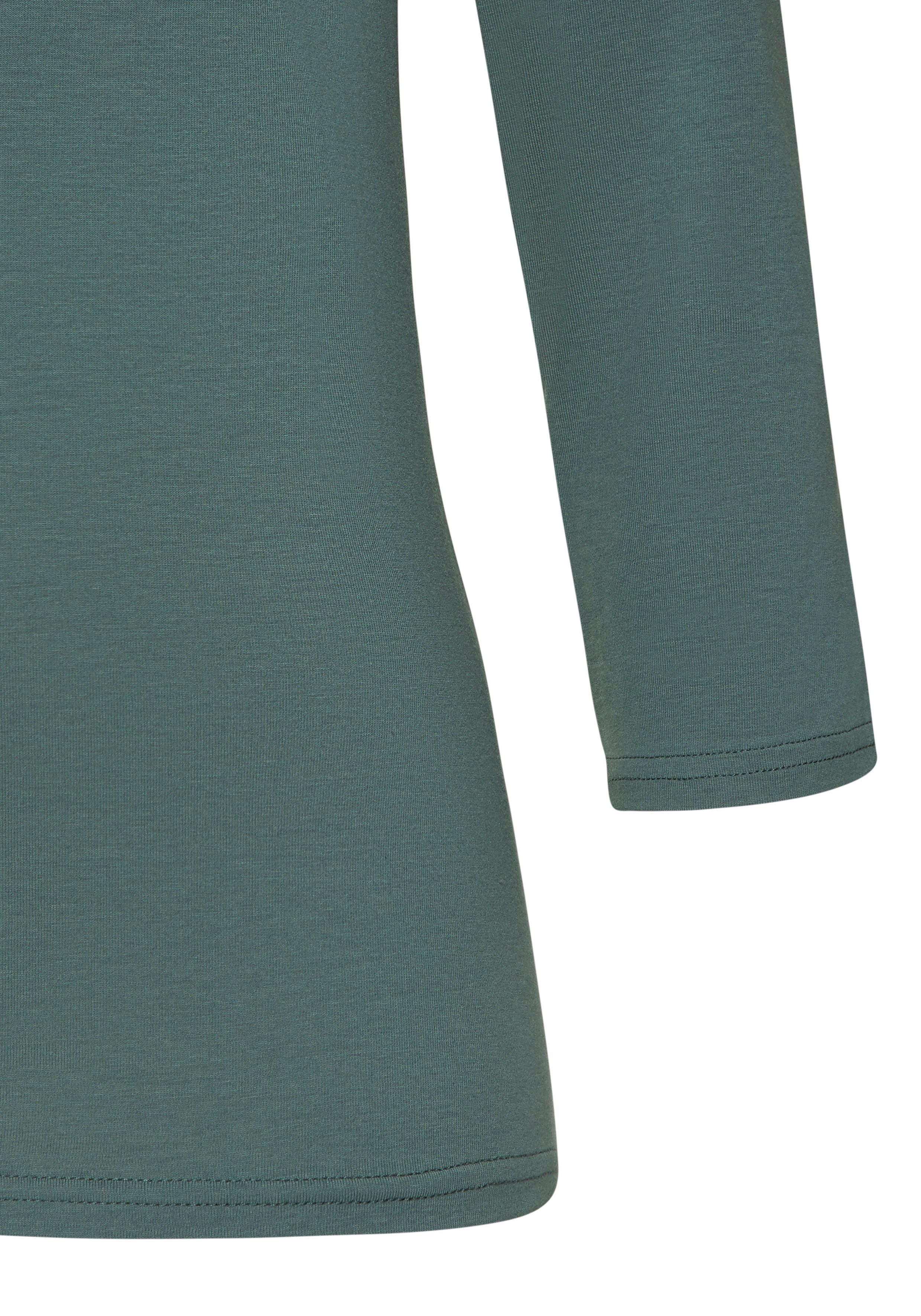 Lascana Shirt met 3/4 mouwen van elastische katoen-modal kwaliteit (Set van 2)