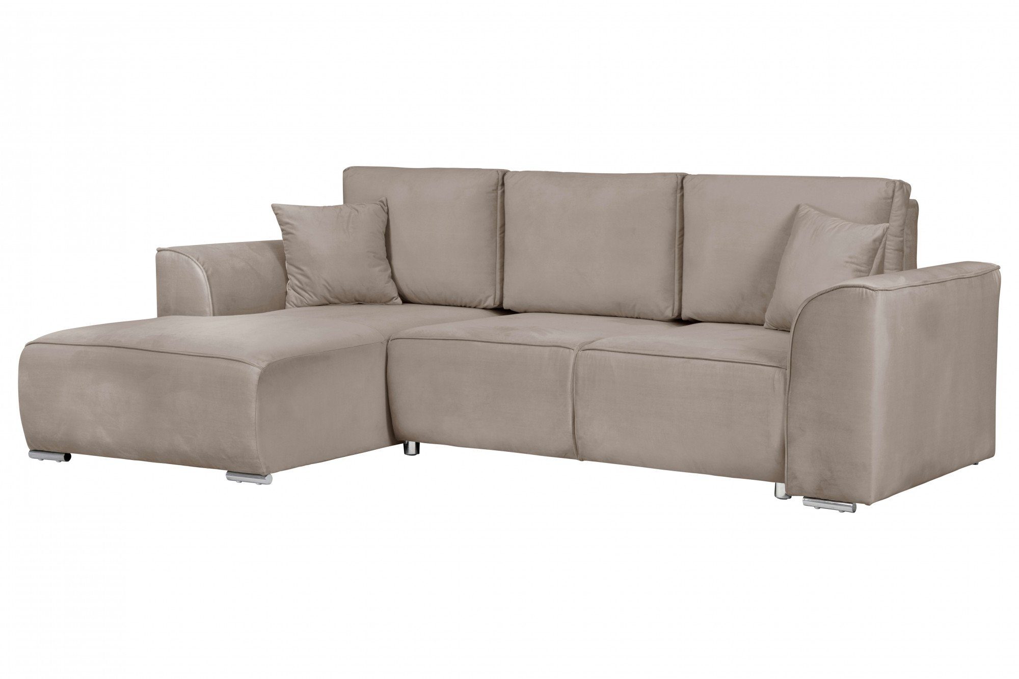 INOSIGN Hoekbank BEATRICE optionele slaapbank met bedlade, B/D/H: 265/170/86 cm