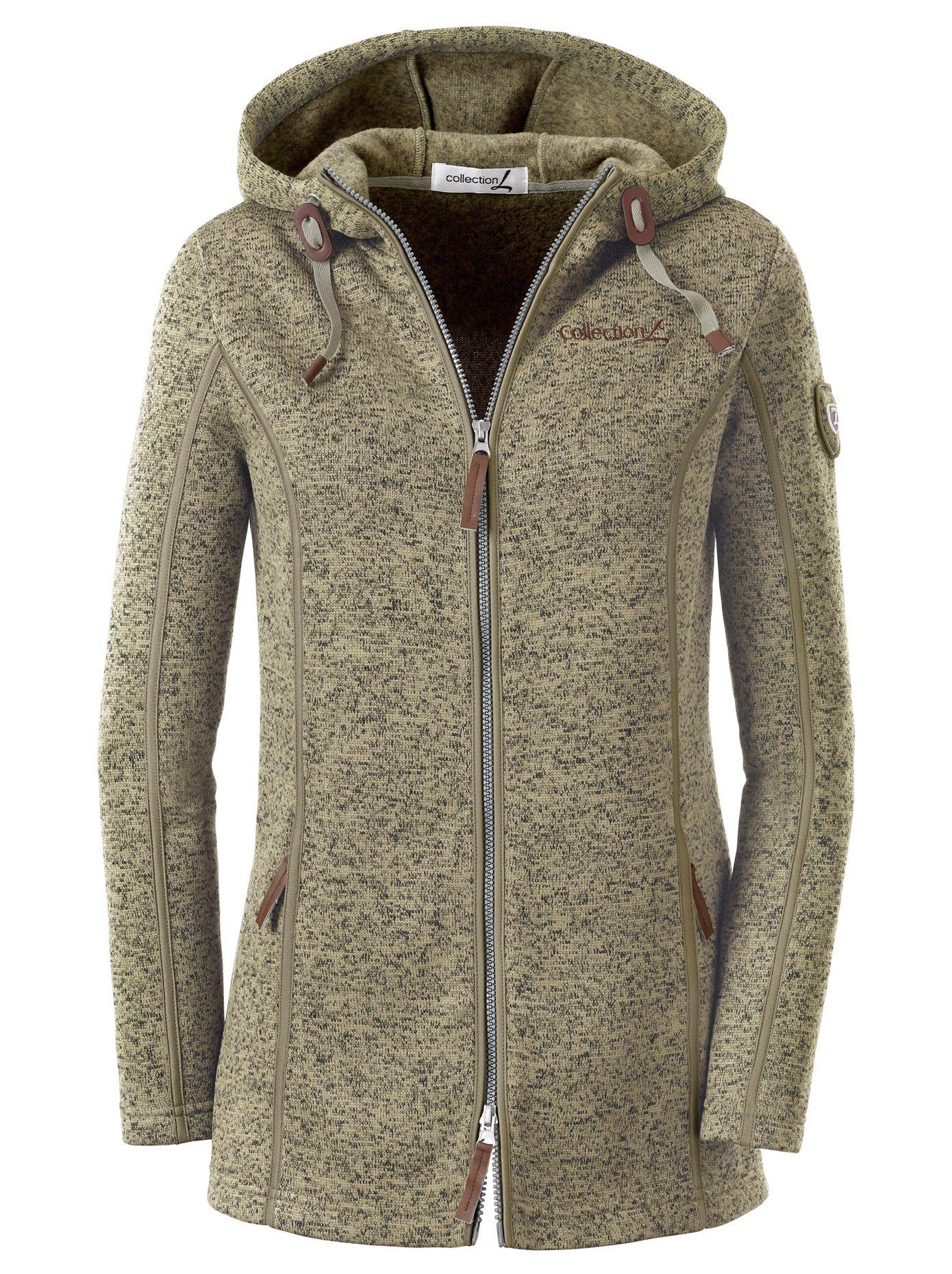 Casual Looks Fleecejack met capuchon
