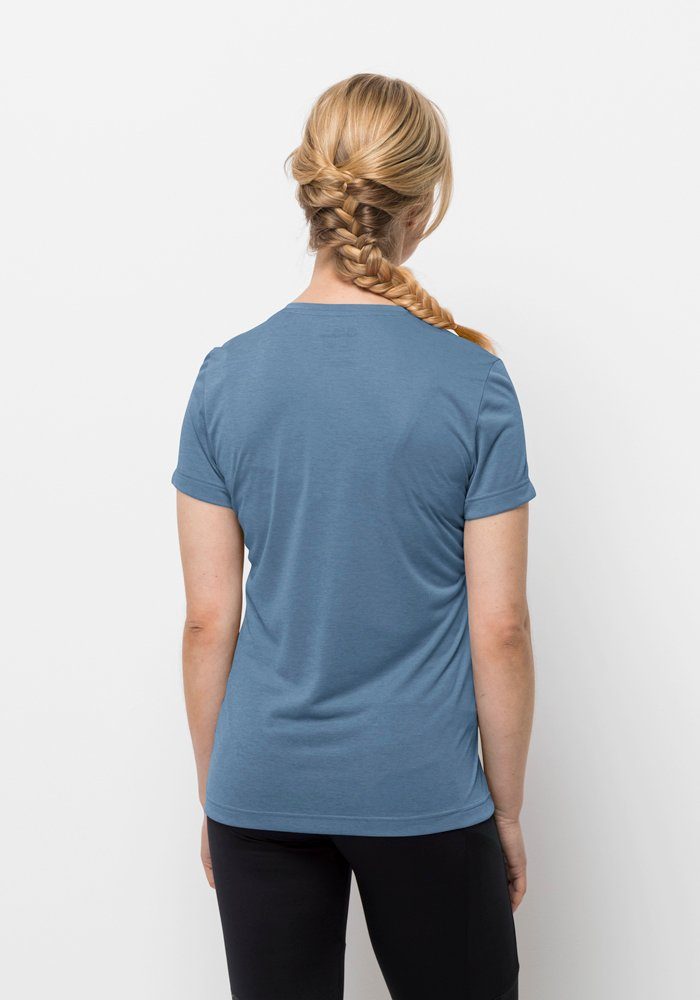 Jack Wolfskin Shirt met V-hals CROSSTRAIL T WOMEN