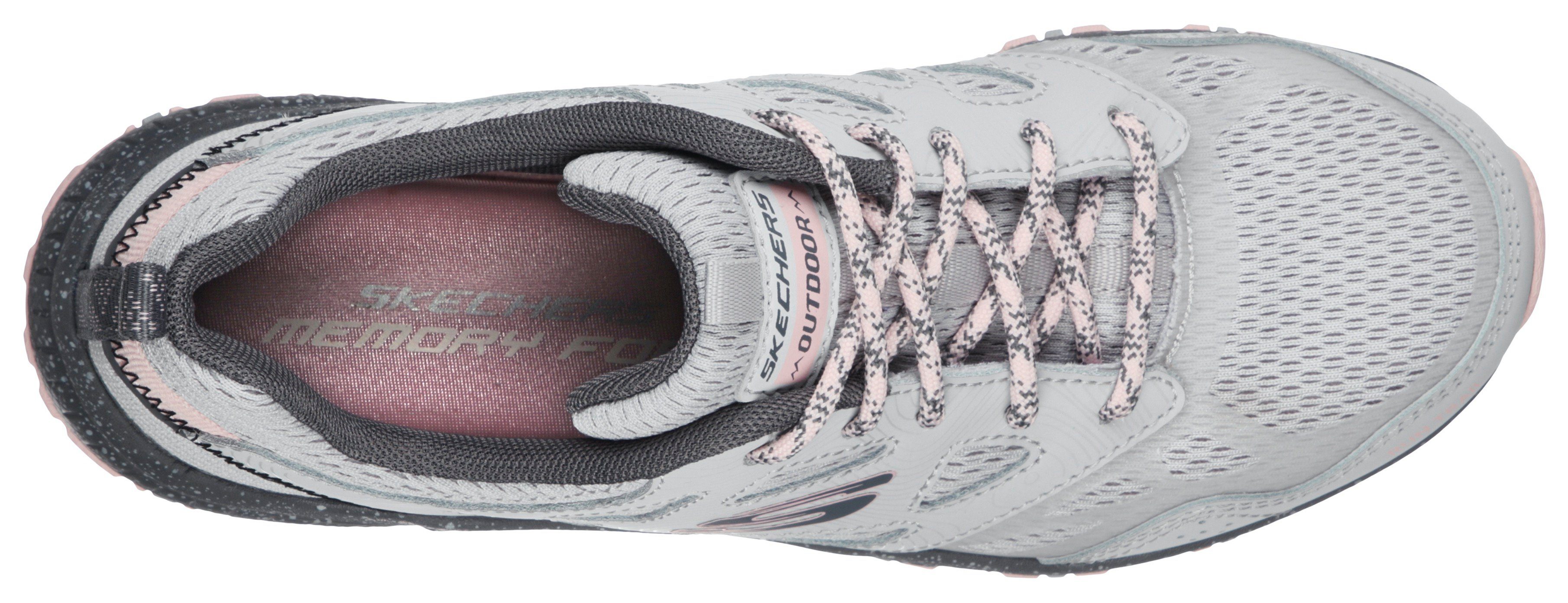 Skechers Sneakers HILLCREST PURE ESCAPADE in materiaalmix, vrijetijdsschoen, lage schoen, veterschoen
