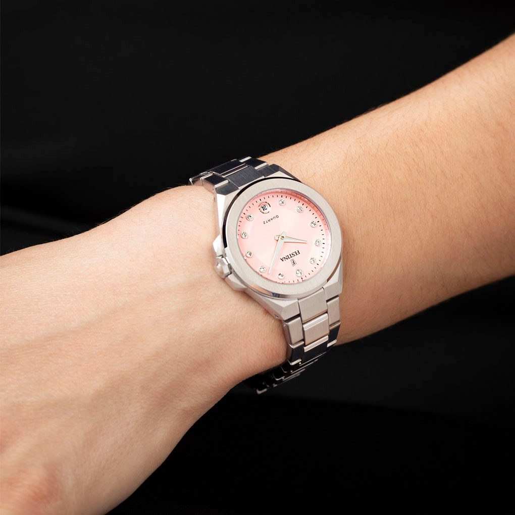 Festina Kwartshorloge Mademoiselle Horloge, dameshorloge, leren band, analoog, dag, zirkonia (synth.)