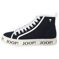 joop! hoge veterschoenen classico met logo-opschrift op de loopzool blauw