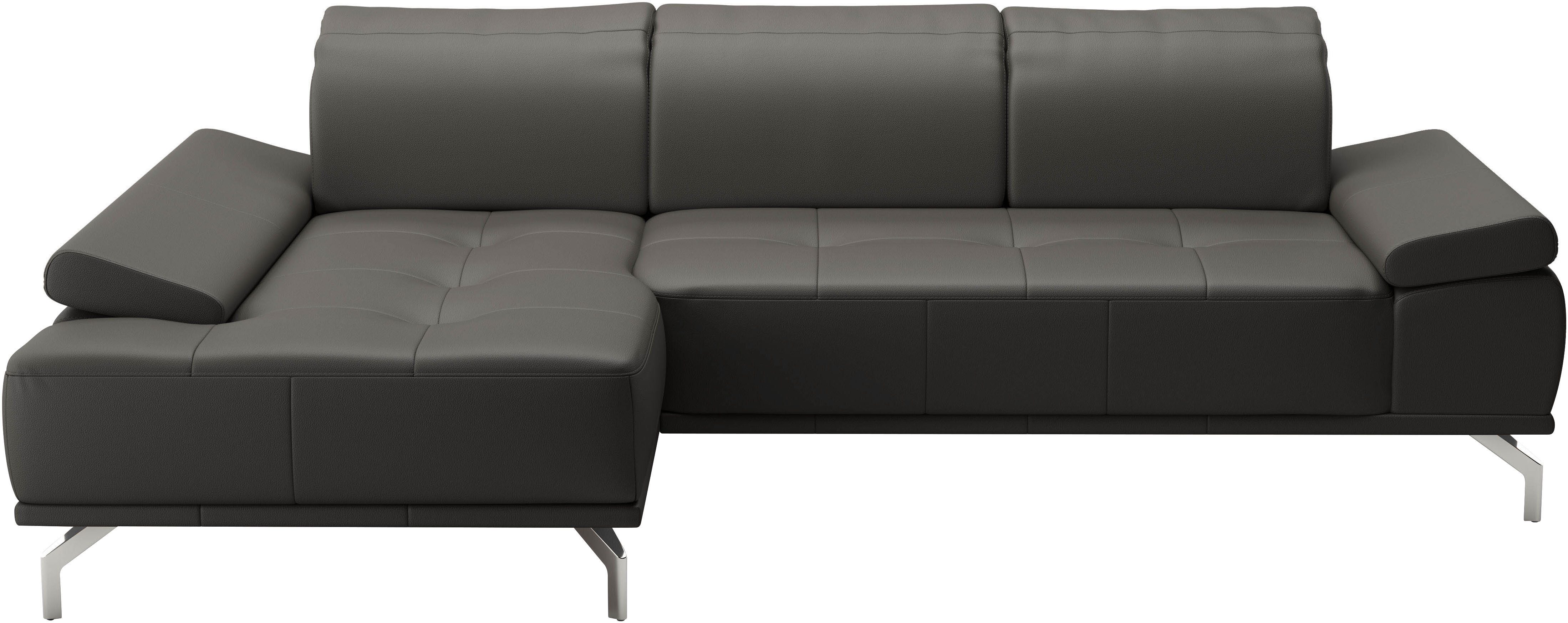 Places of Style Hoekbank Caluna Incl. zitdiepteverstelling, optioneel met hoofd- en armleuningverstelling