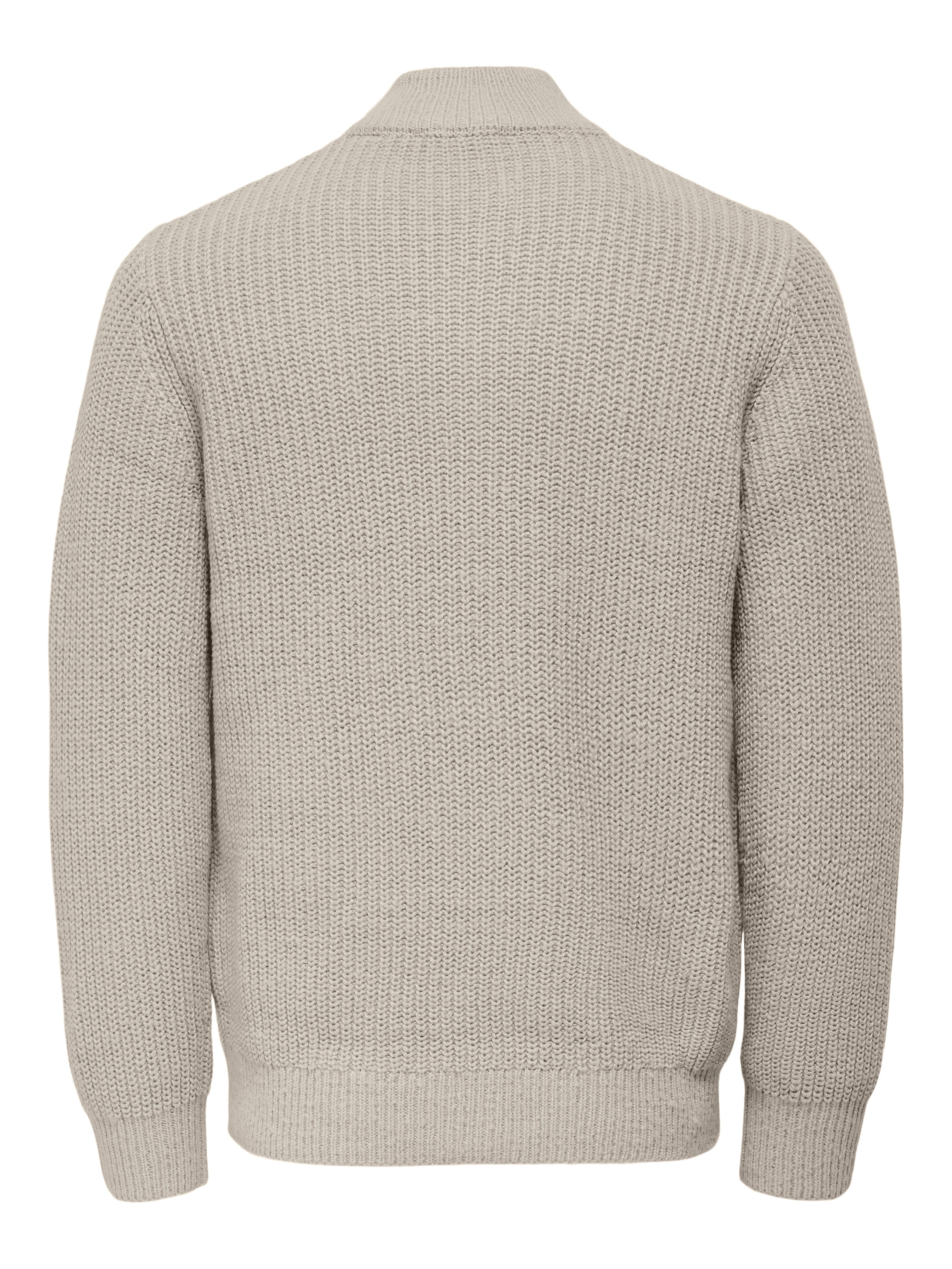 ONLY & SONS Schipperstrui ONSROLF REG HALF ZIP NECK KNIT - OTL