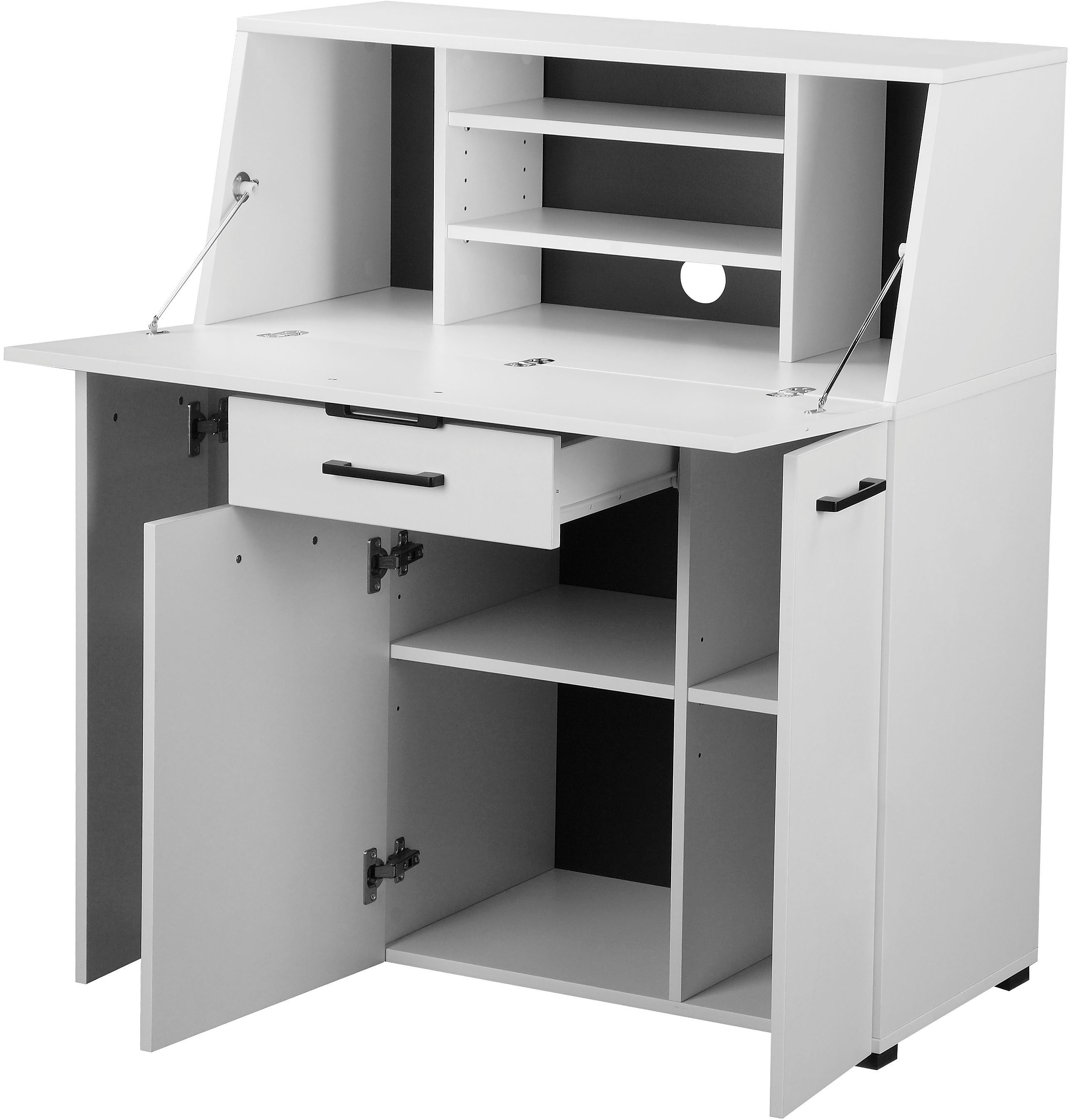 Places of Style Secretaire Moid veel opbergmogelijkheden, compact & modern ontwerp, breedte 88,5 cm