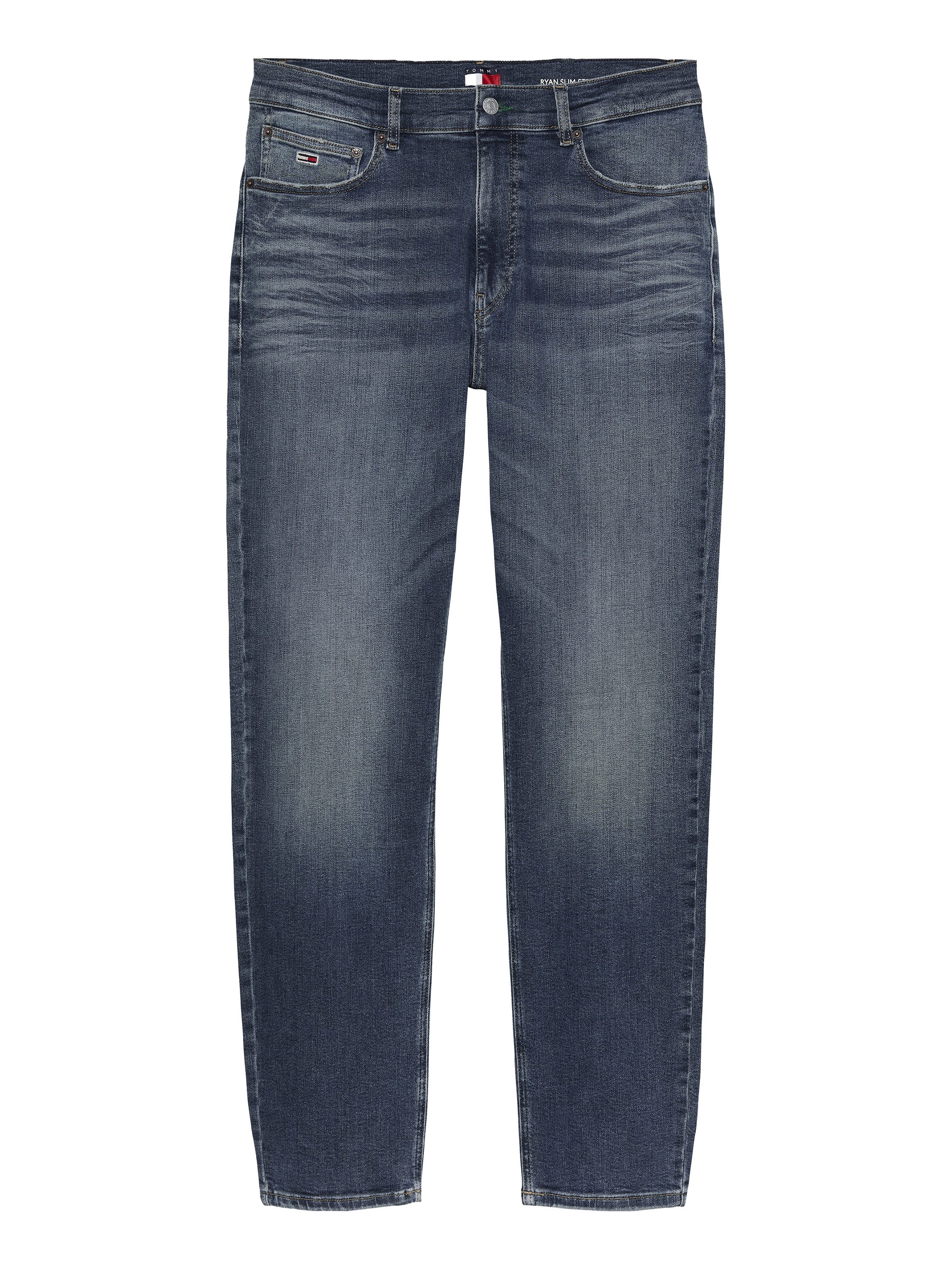 TOMMY JEANS Slim fit jeans RYAN SLIM STRAIGHT met gestempeld logo
