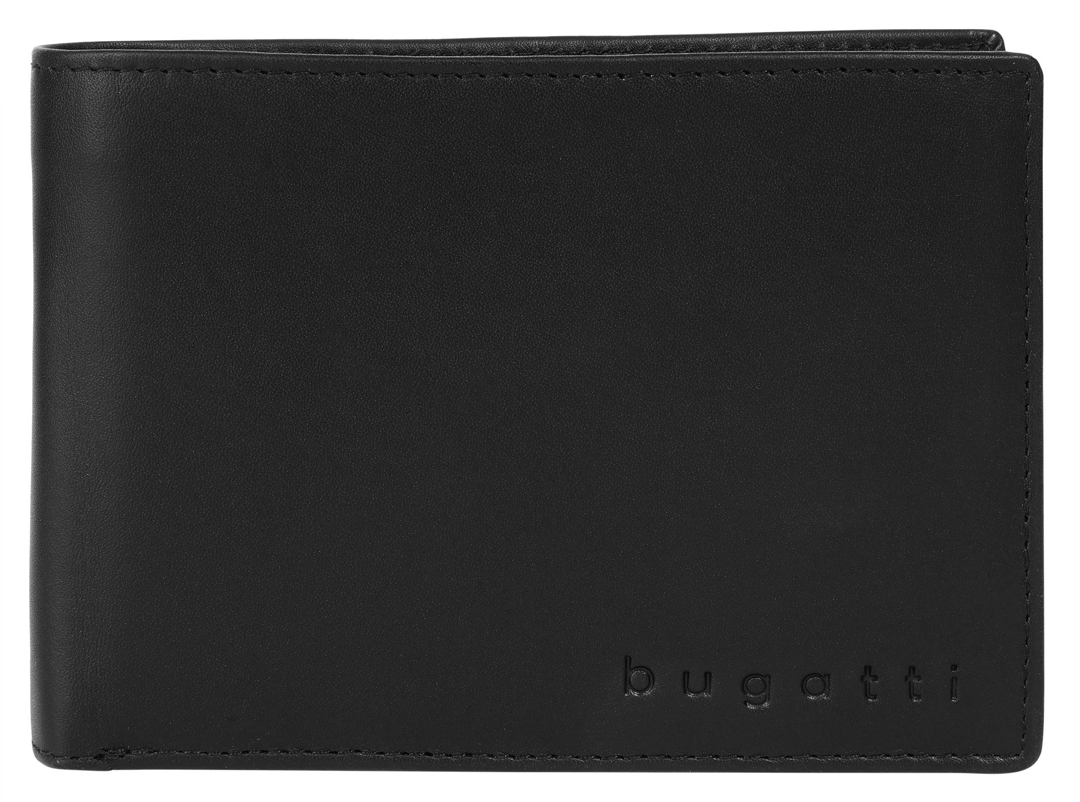 Bugatti Portemonnee SUPER SLIM RFID unisex portemonnees zwart