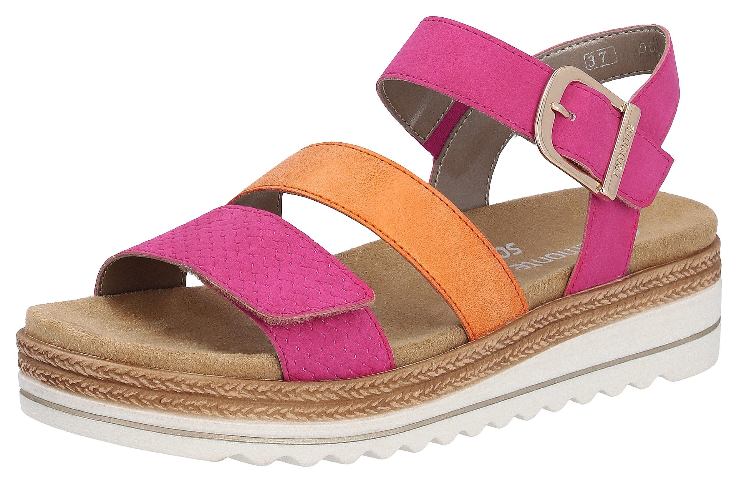Remonte Sleehaksandaaltjes , sleehak, zomerschoenen, sandalen in vegan verwerking