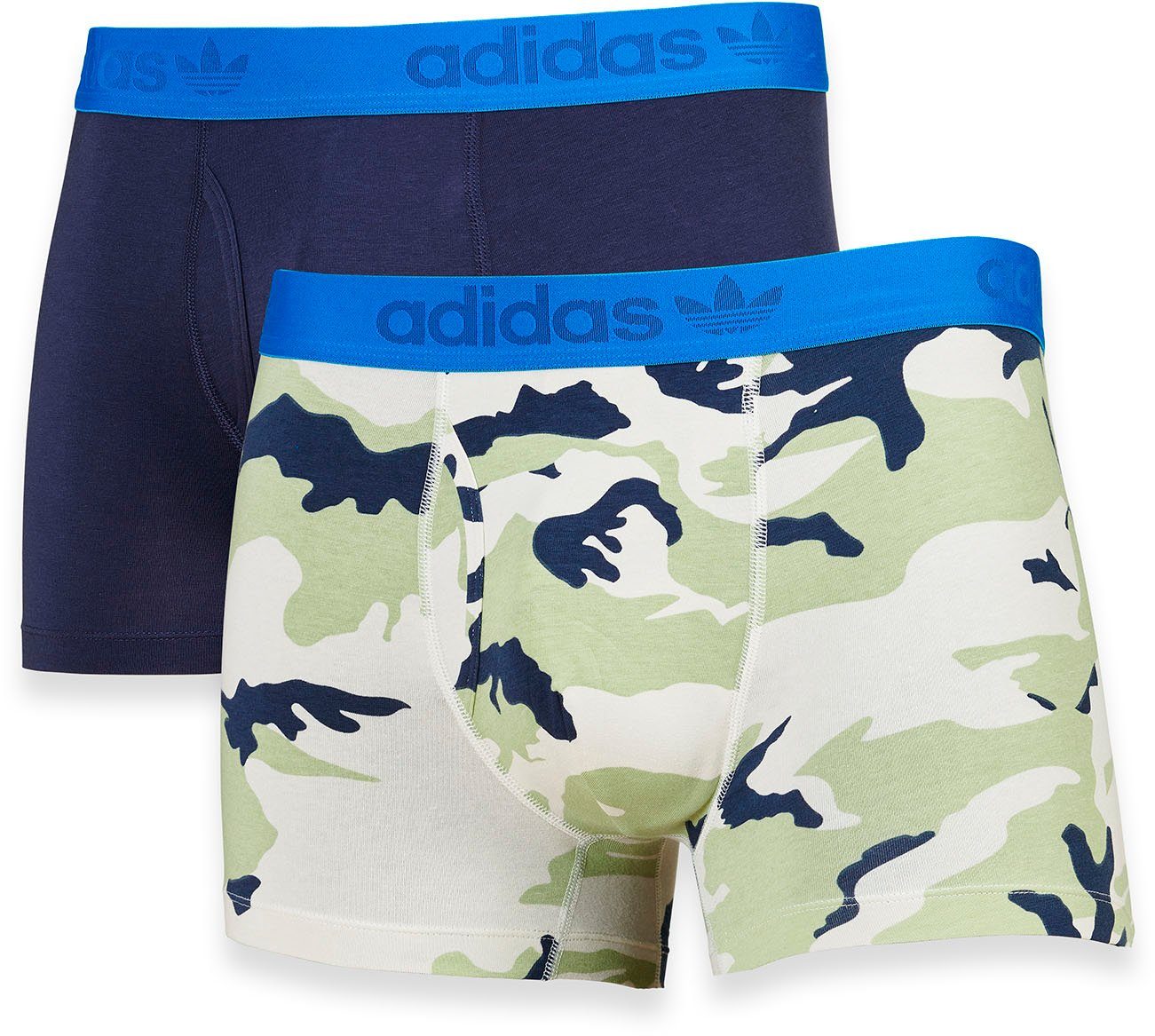 adidas Originals Trunk Comfort Flex Cotton met contrastkleurige band (Set van 2)