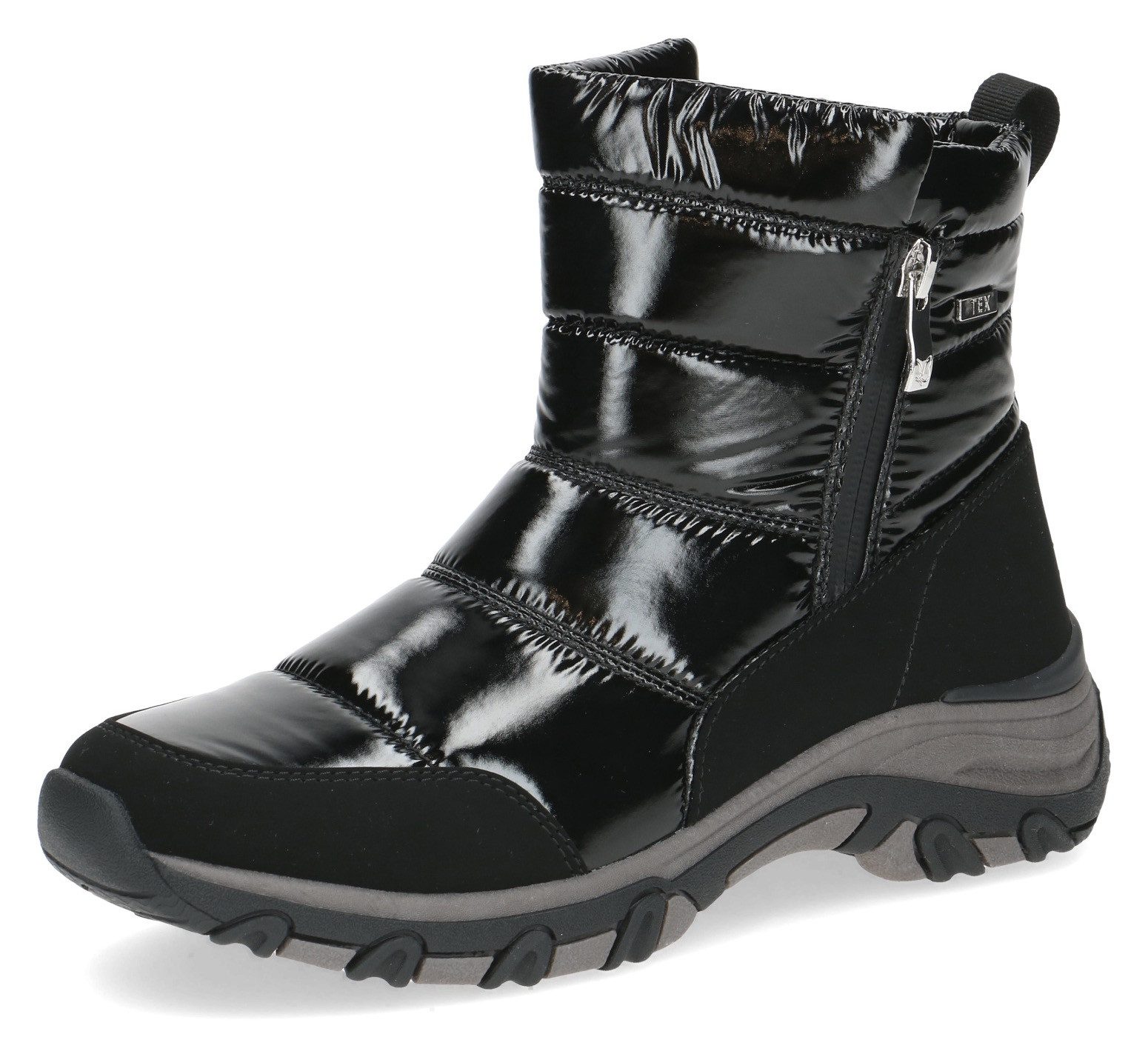 Caprice Winterlaarzen sleehak, sneeuwlaarzen, enkellaarsjes, outdoorschoen in comfortabele vorm