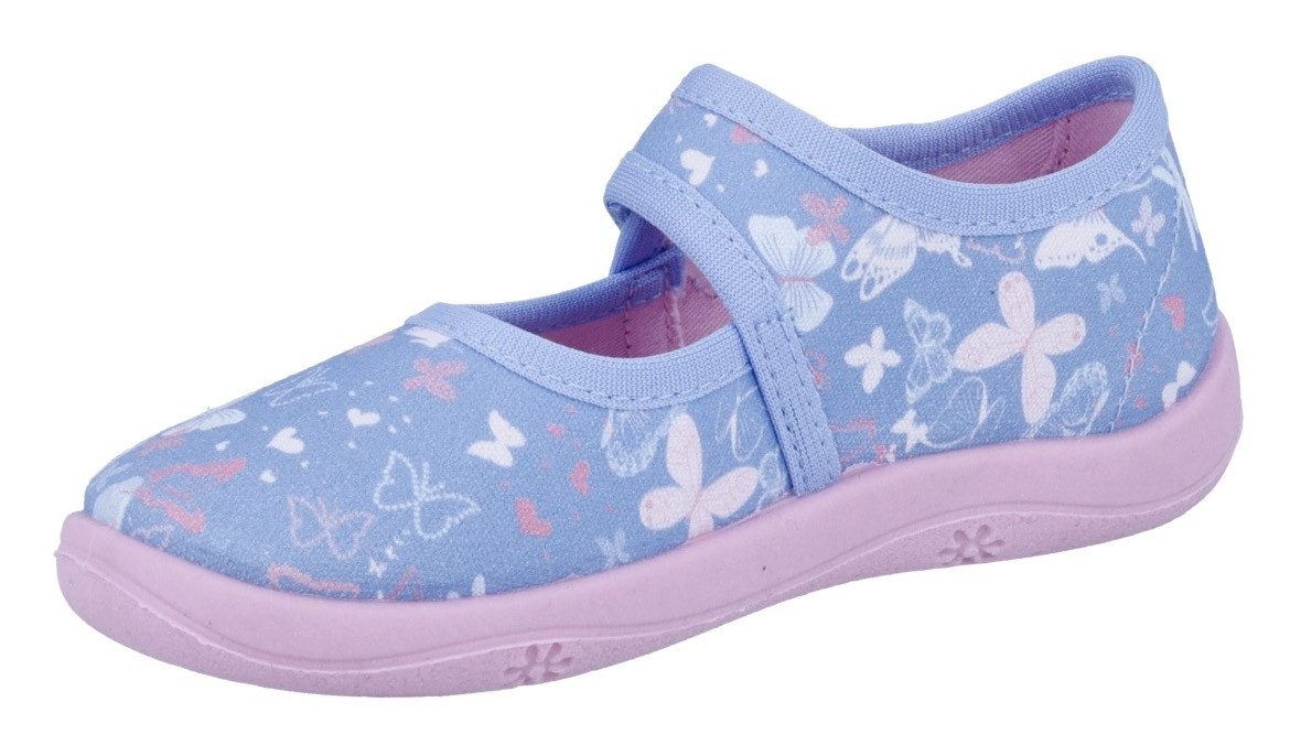 Richter Pantoffels Mia WMS: Medium Klittenbandschoen met pastelprint, maat sjabloon om te downloaden