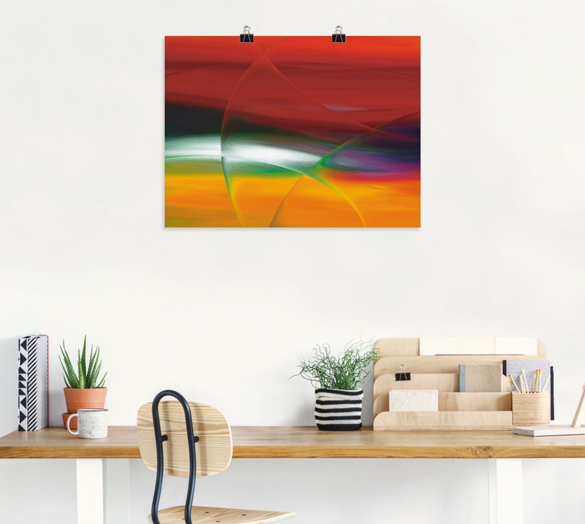 Artland Artprint op linnen Modern V gespannen op een spieraam