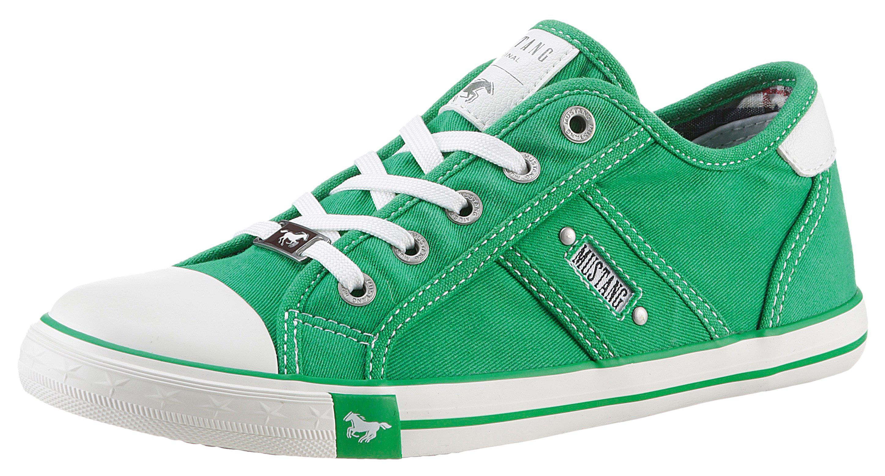 Mustang Shoes Sneakers , vrijetijdsschoen, lage schoen, veterschoen met mustang merklabel