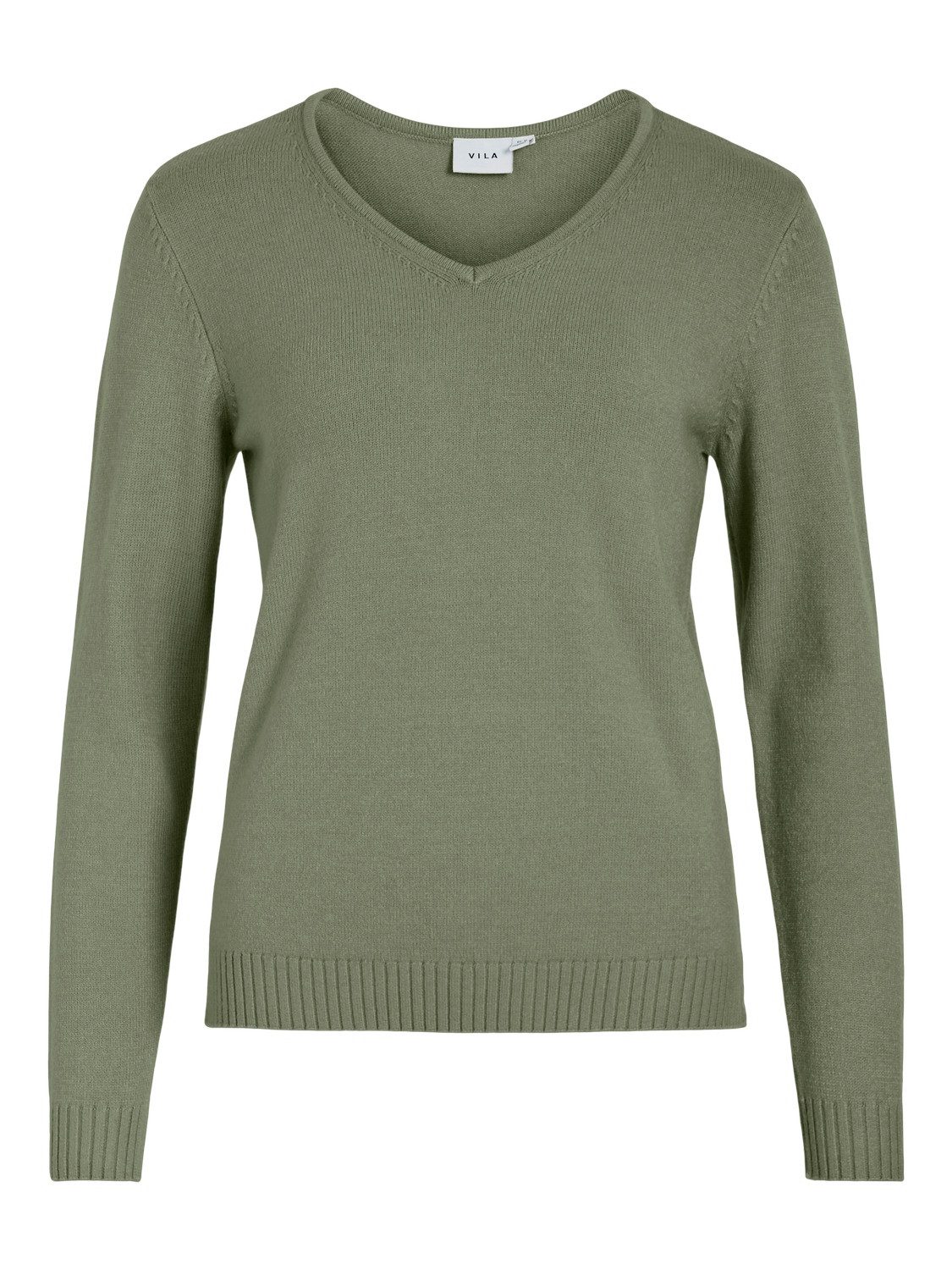 Vila Trui met V-hals VIRIL V-NECK L S KNIT TOP NOOS