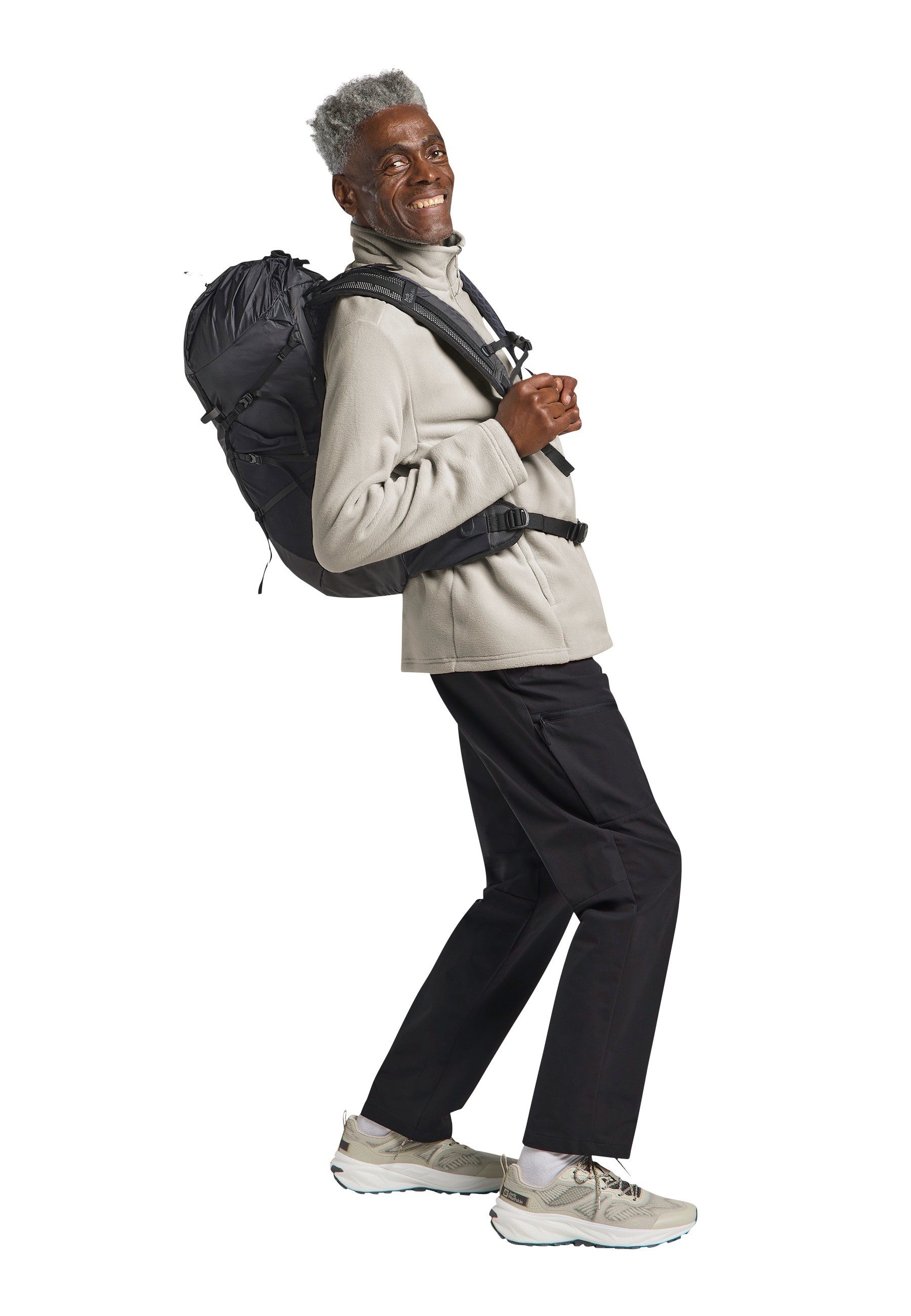 Jack Wolfskin Fleecejack WINTERSTEIN FZ M uit polartec 200, gedeeltelijk gerecycled
