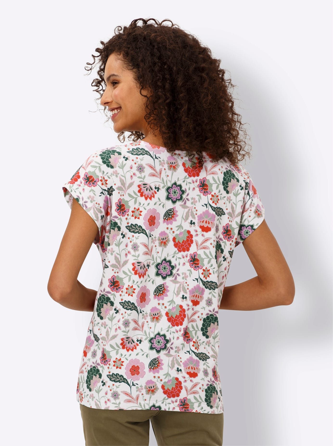 heine Shirt met korte mouwen Gedessineerd shirt (1-delig)
