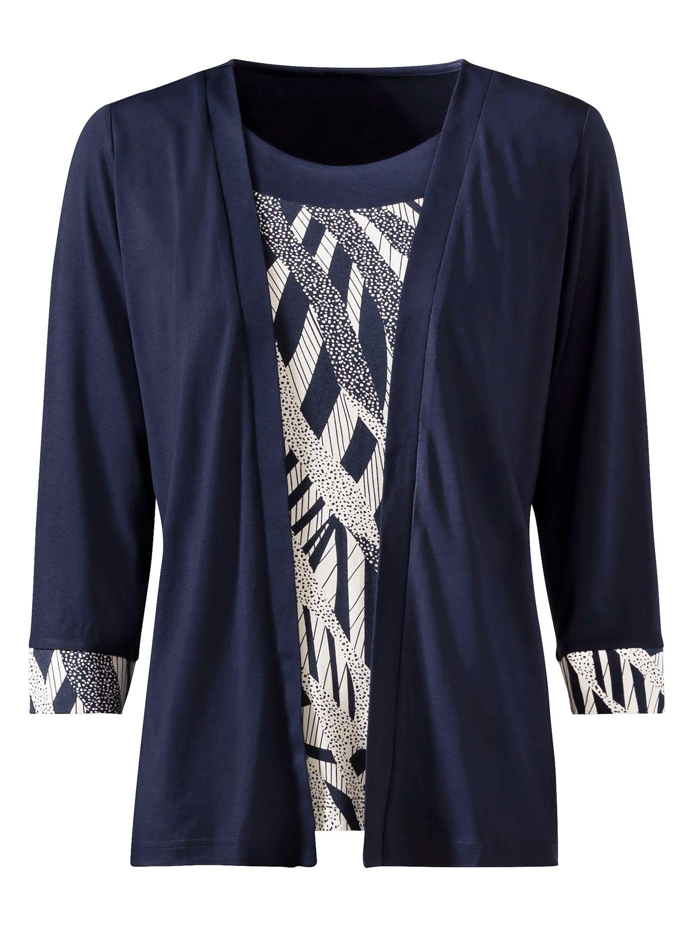Classic 2-in-1-shirt Shirt (1-delig)