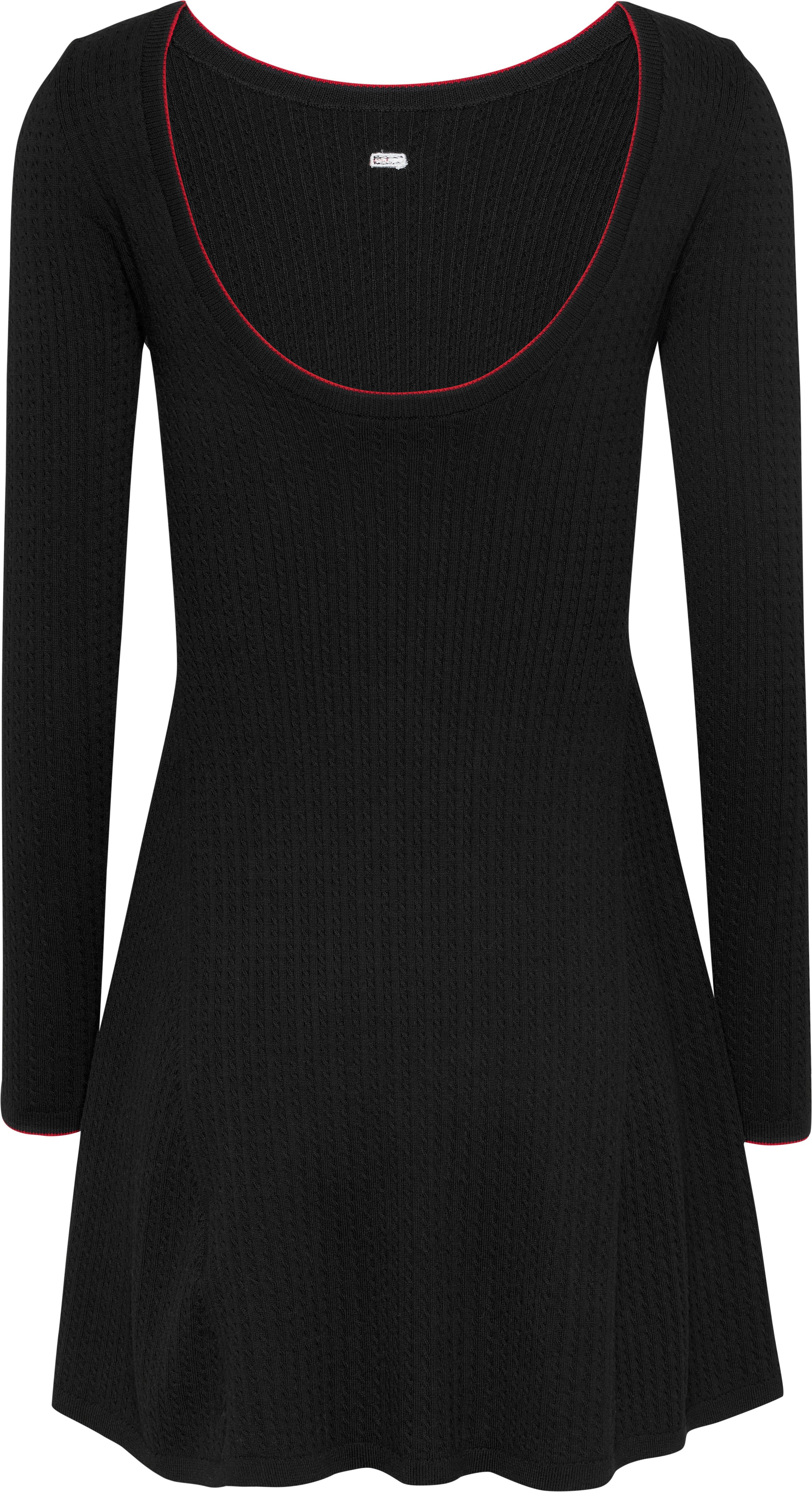 TOMMY JEANS Gebreide jurk TJW F&F CABLE SWEATER DRESS